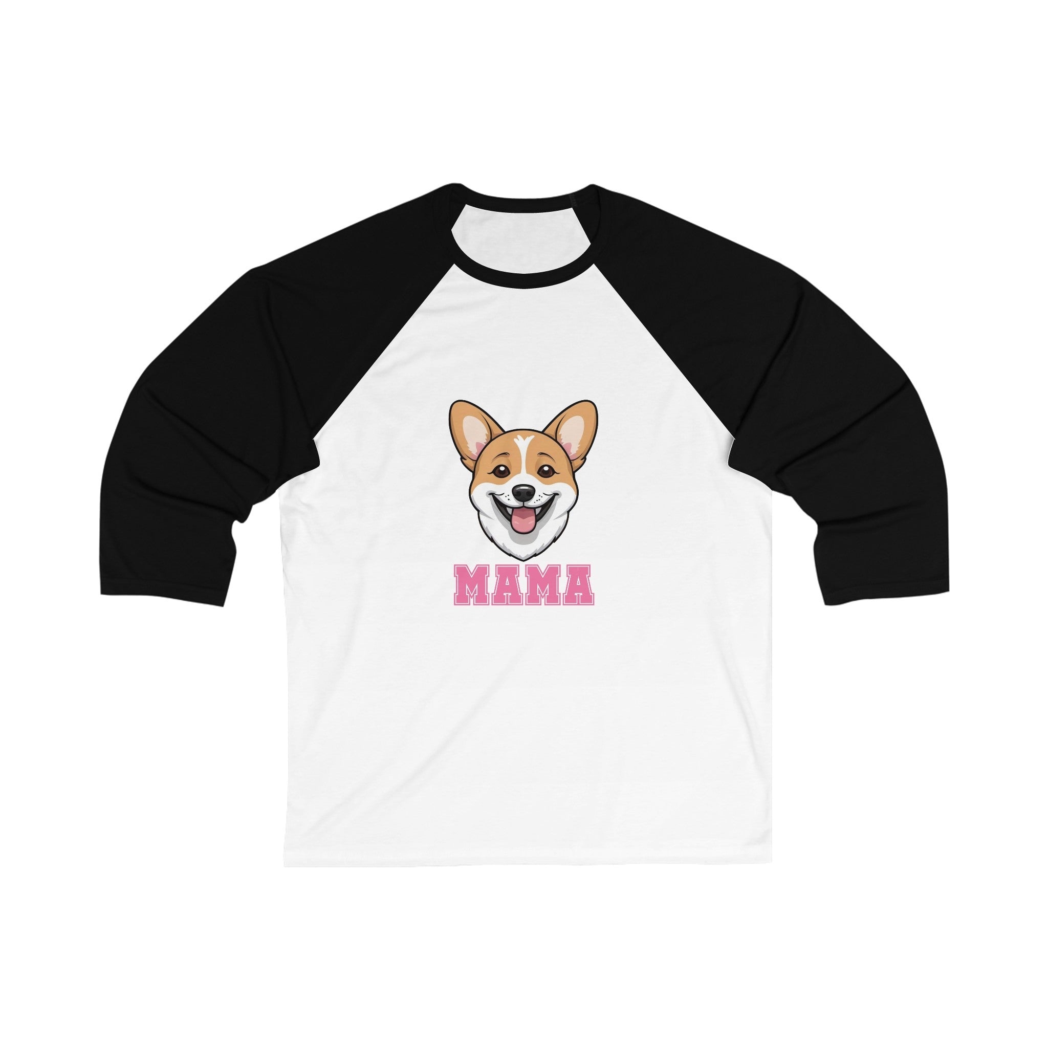 Corgi Mama 3\4 Sleeve Baseball Tee