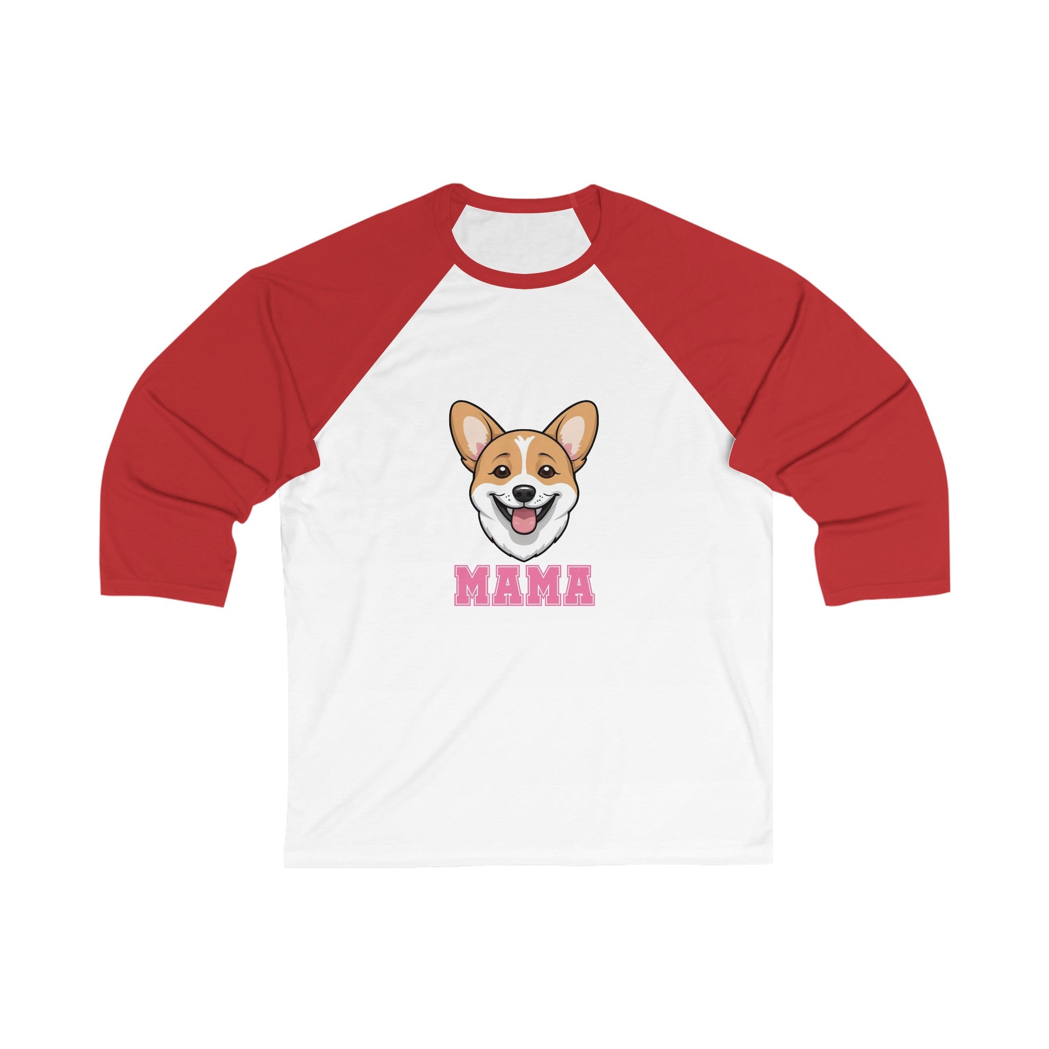 Corgi Mama 3\4 Sleeve Baseball Tee