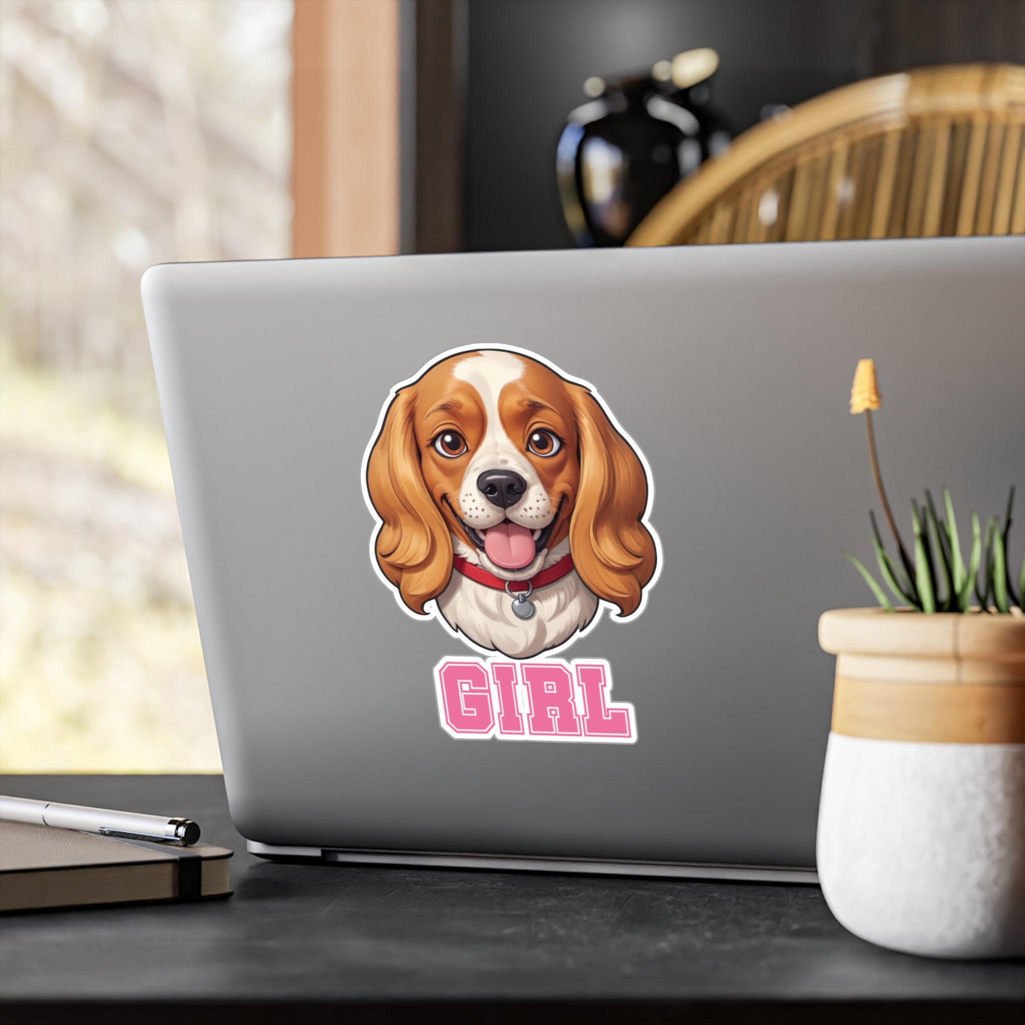 Cavalier - Cocker Girl Vinyl Decals