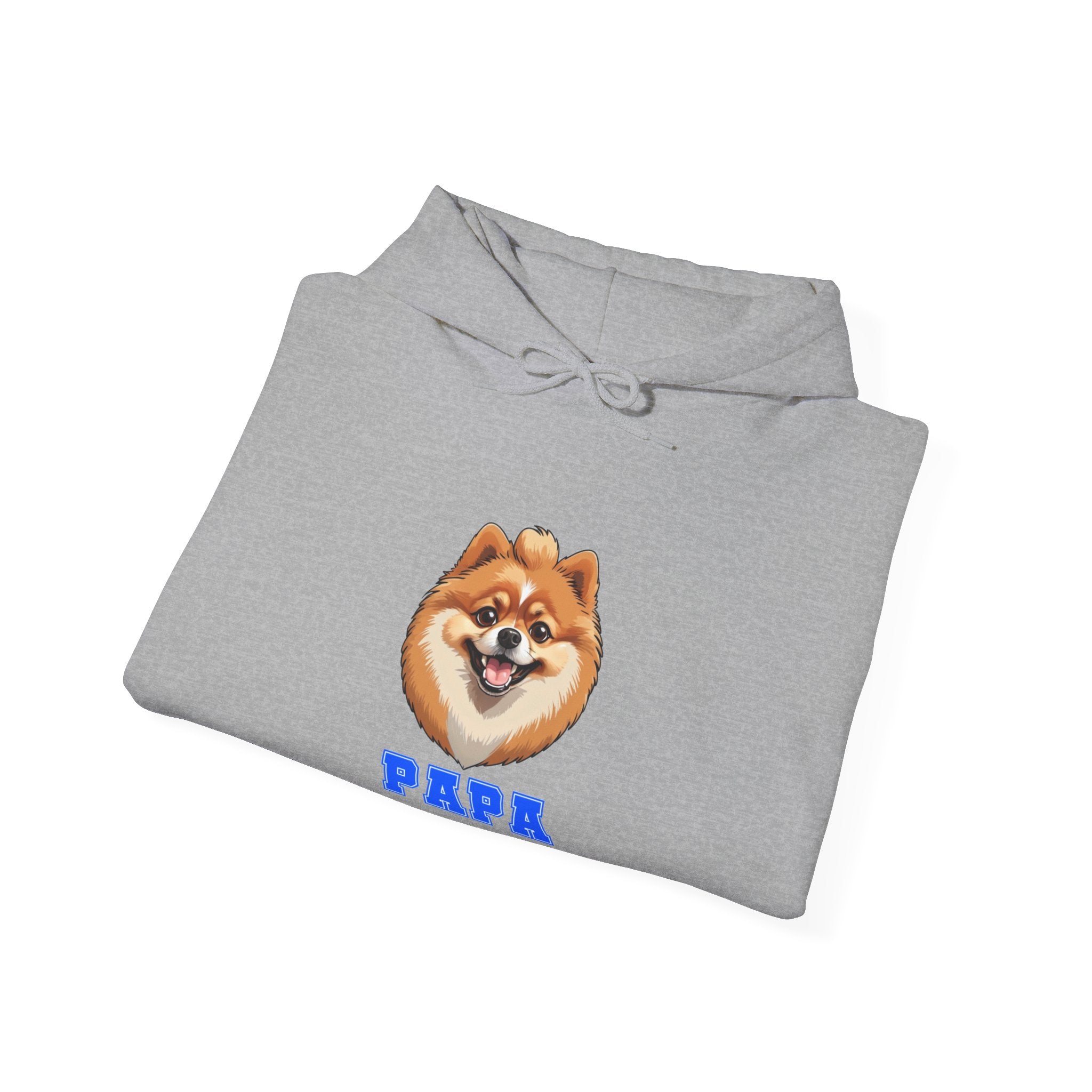 Pomeranian Papa Heavy Blend™ Hooded Sweatshirt