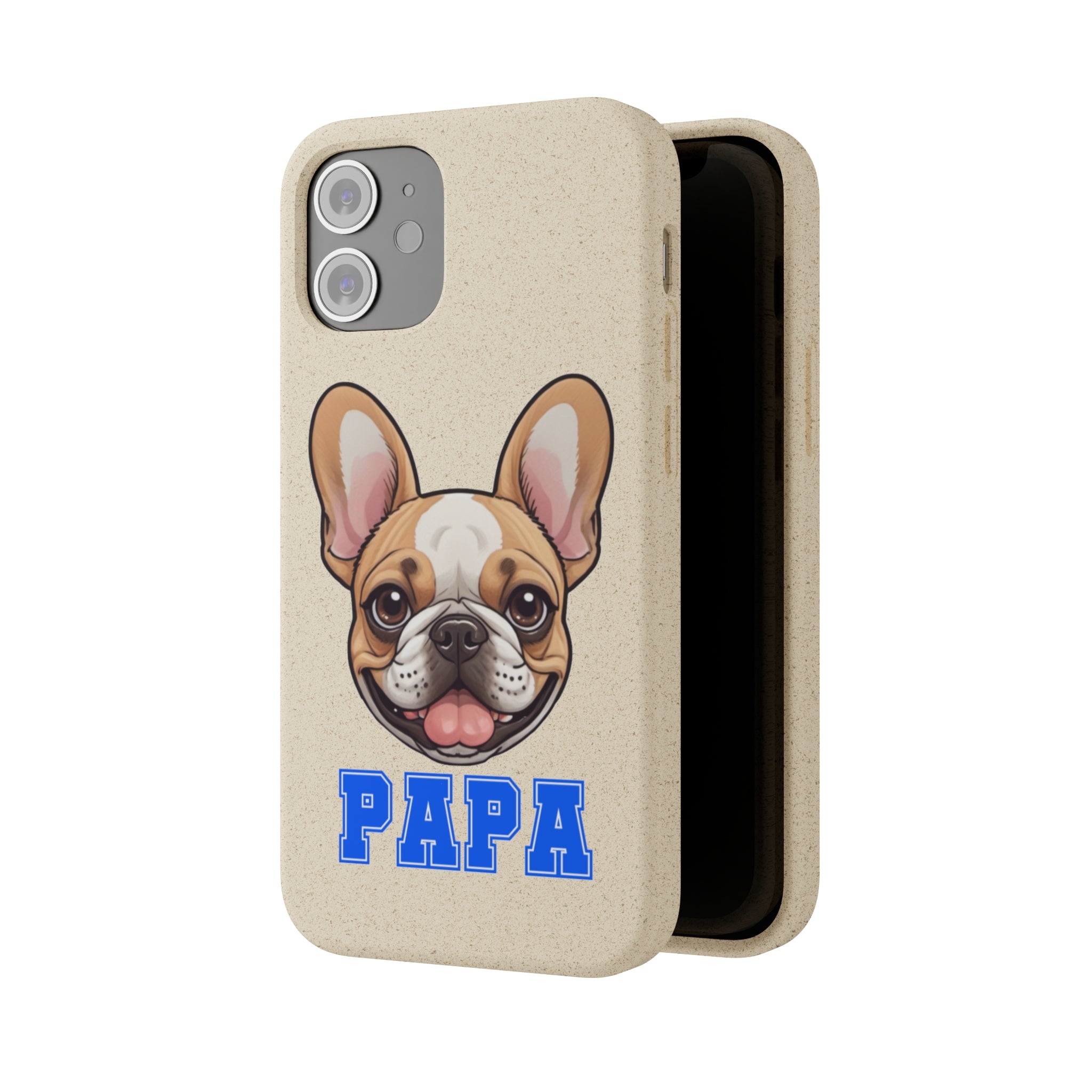 Biodegradable  Frenchie Papa Cases