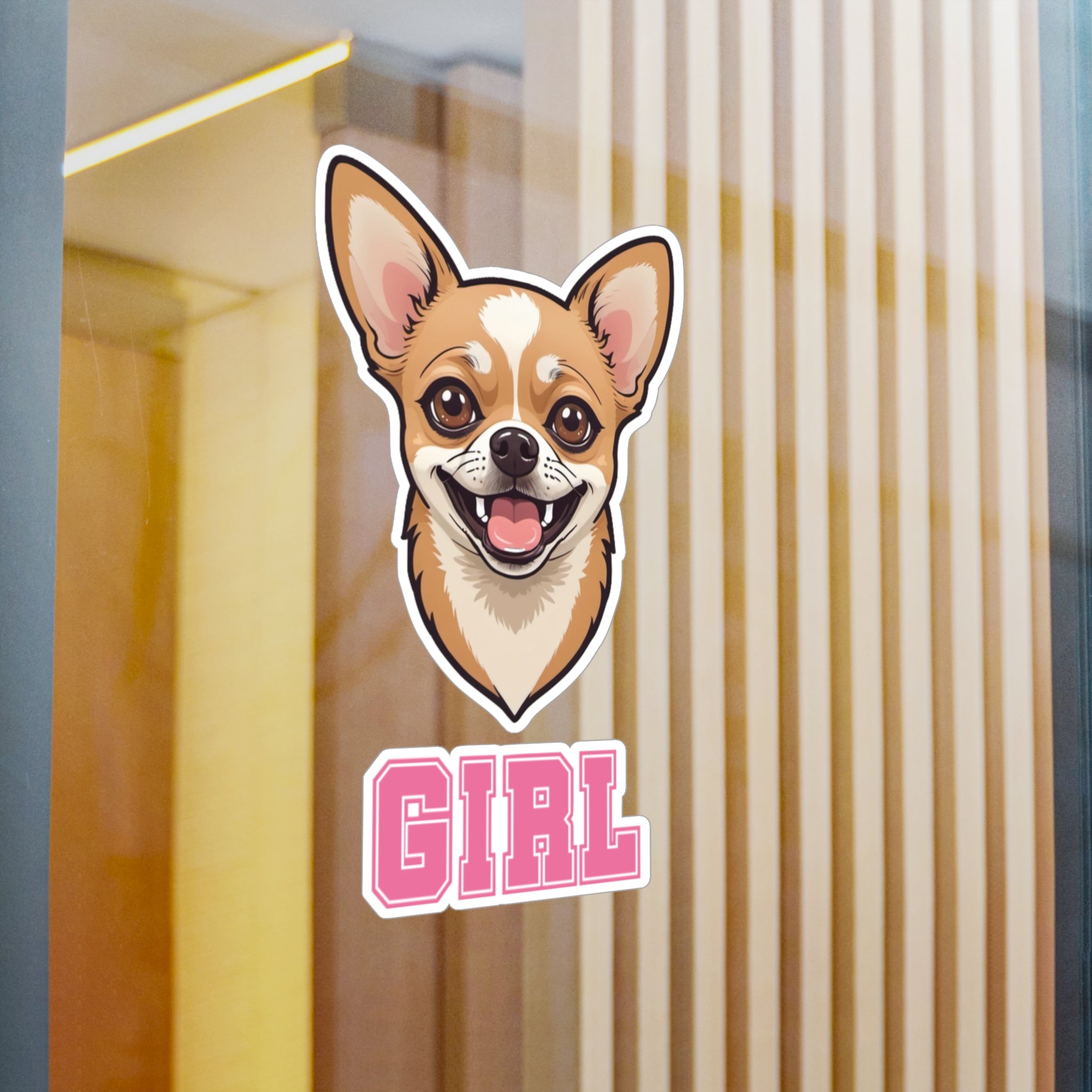 Chihuahua Girl Vinyl Decals