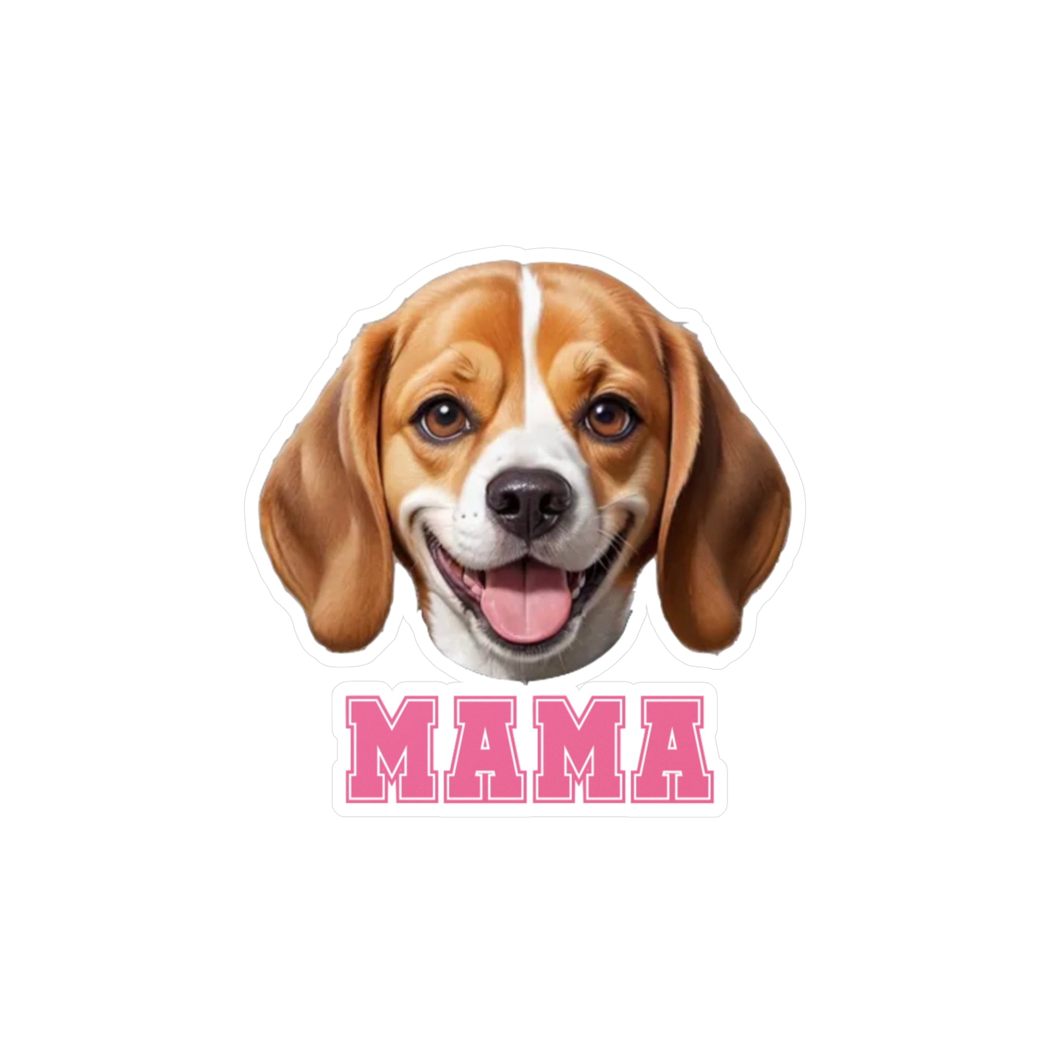 Beagle Mama Vinyl Decals