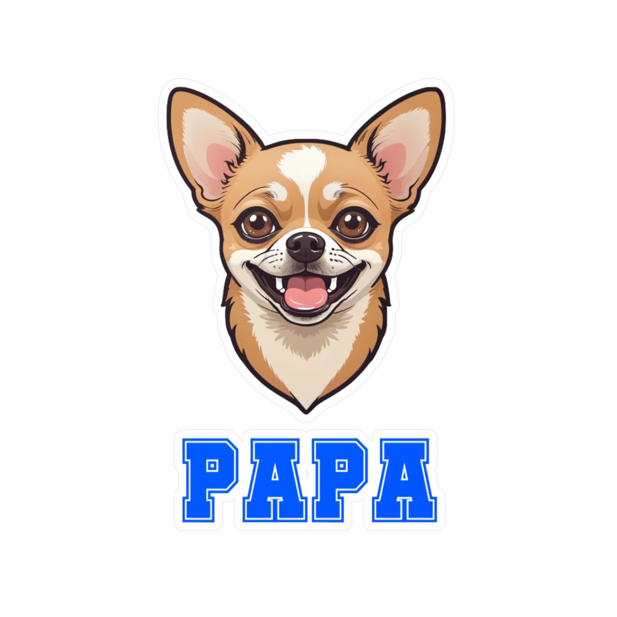 Chihuahua Papa Vinyl Decals