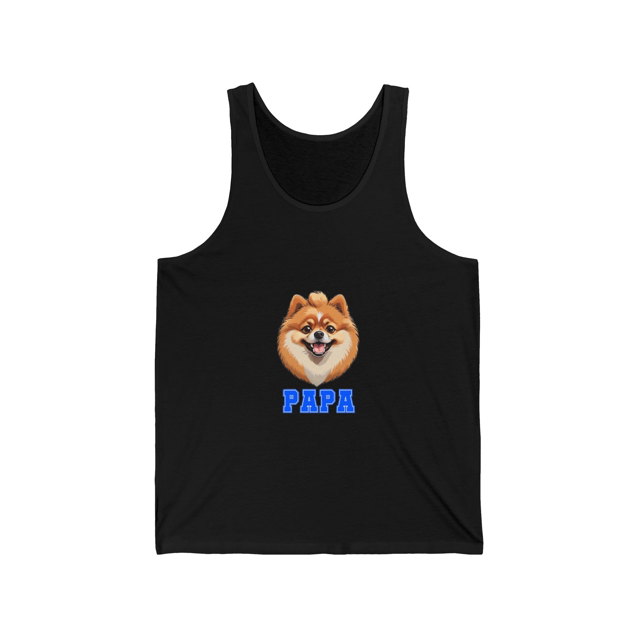 Pomeranian Papa Jersey Tank