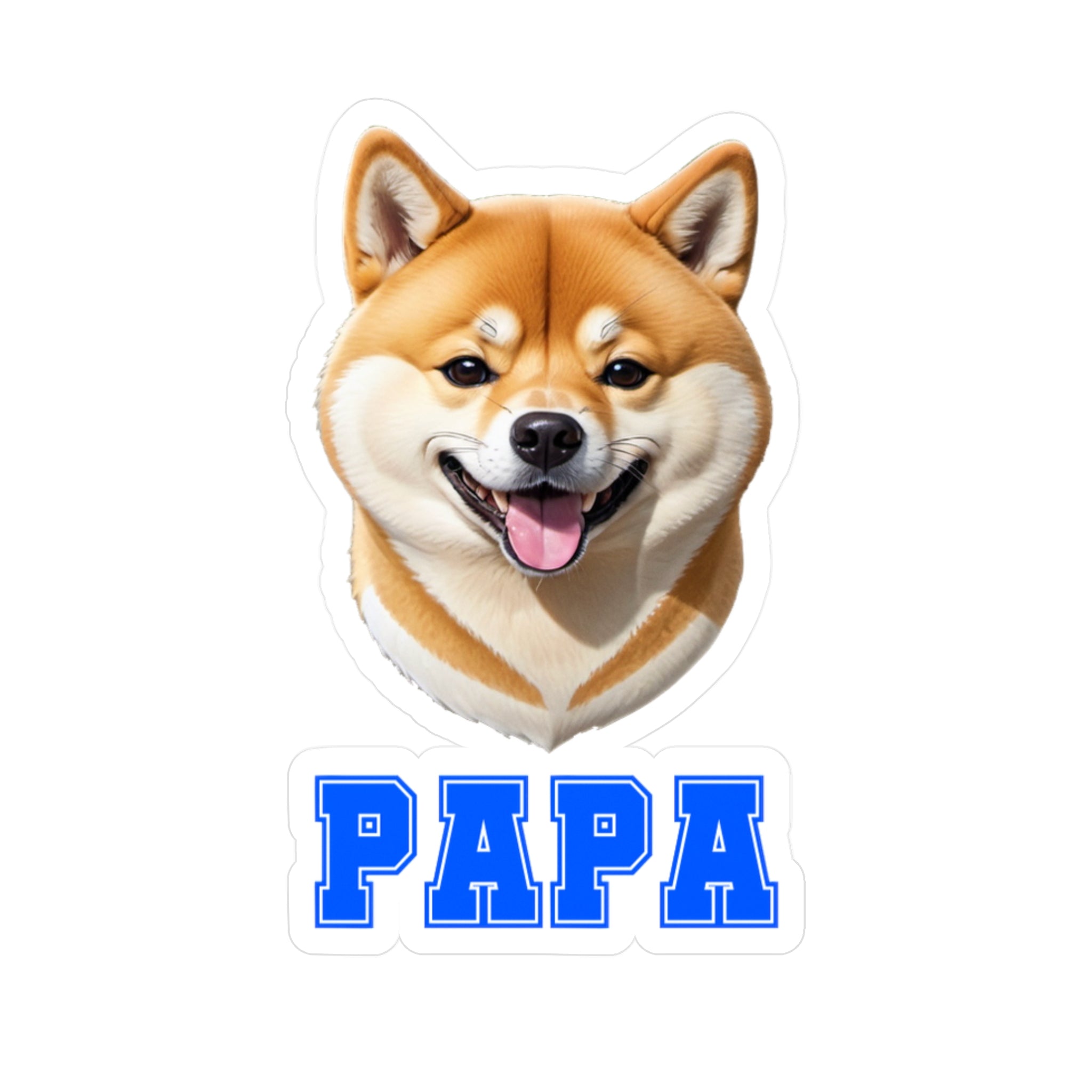 Shiba Inu Papa Vinyl Decals