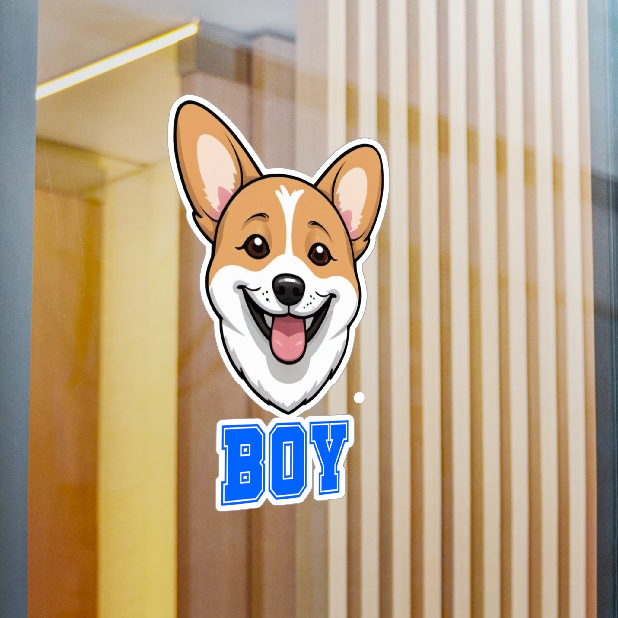 Corgi Boy Vinyl Decals