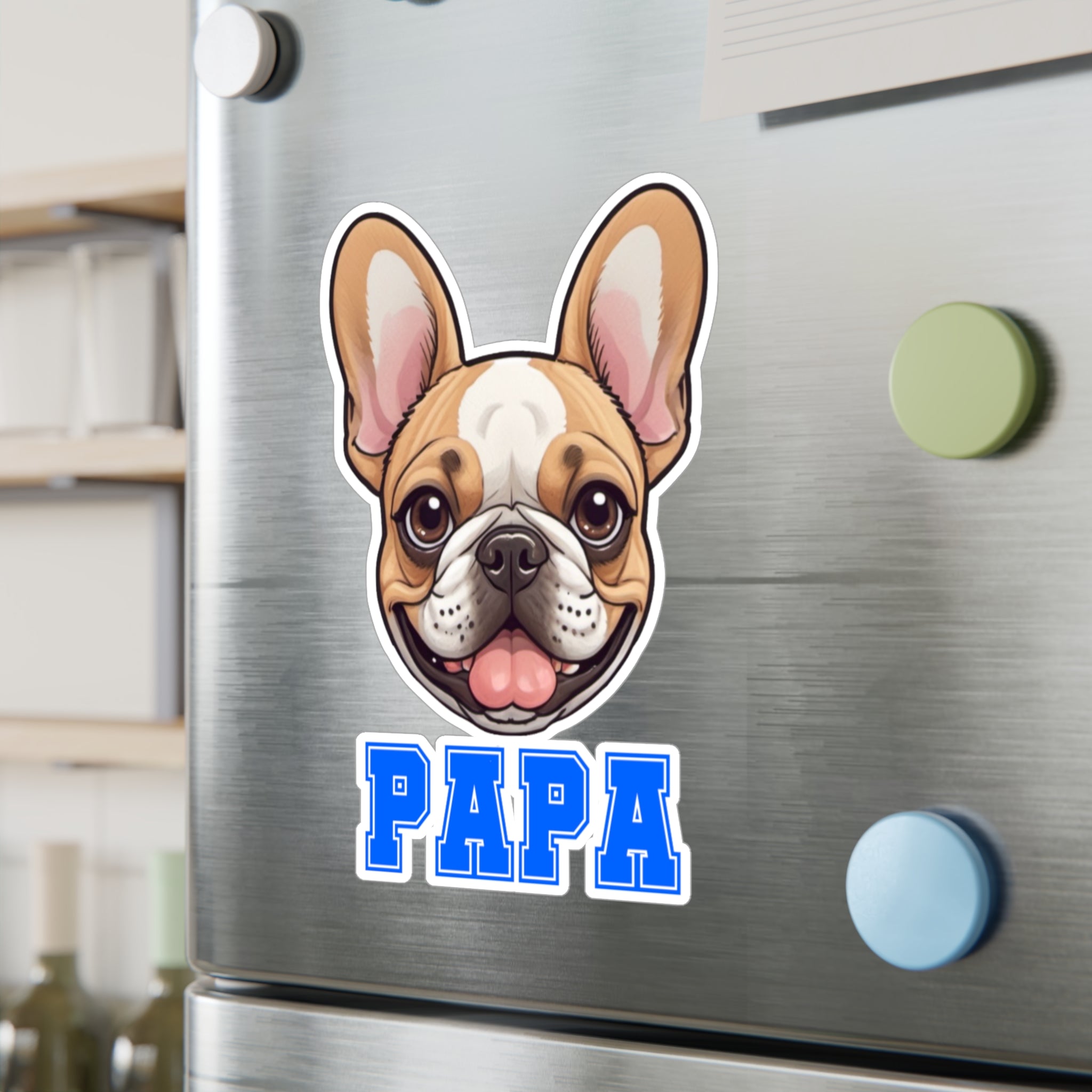 Frenchie Papa Vinyl Decals