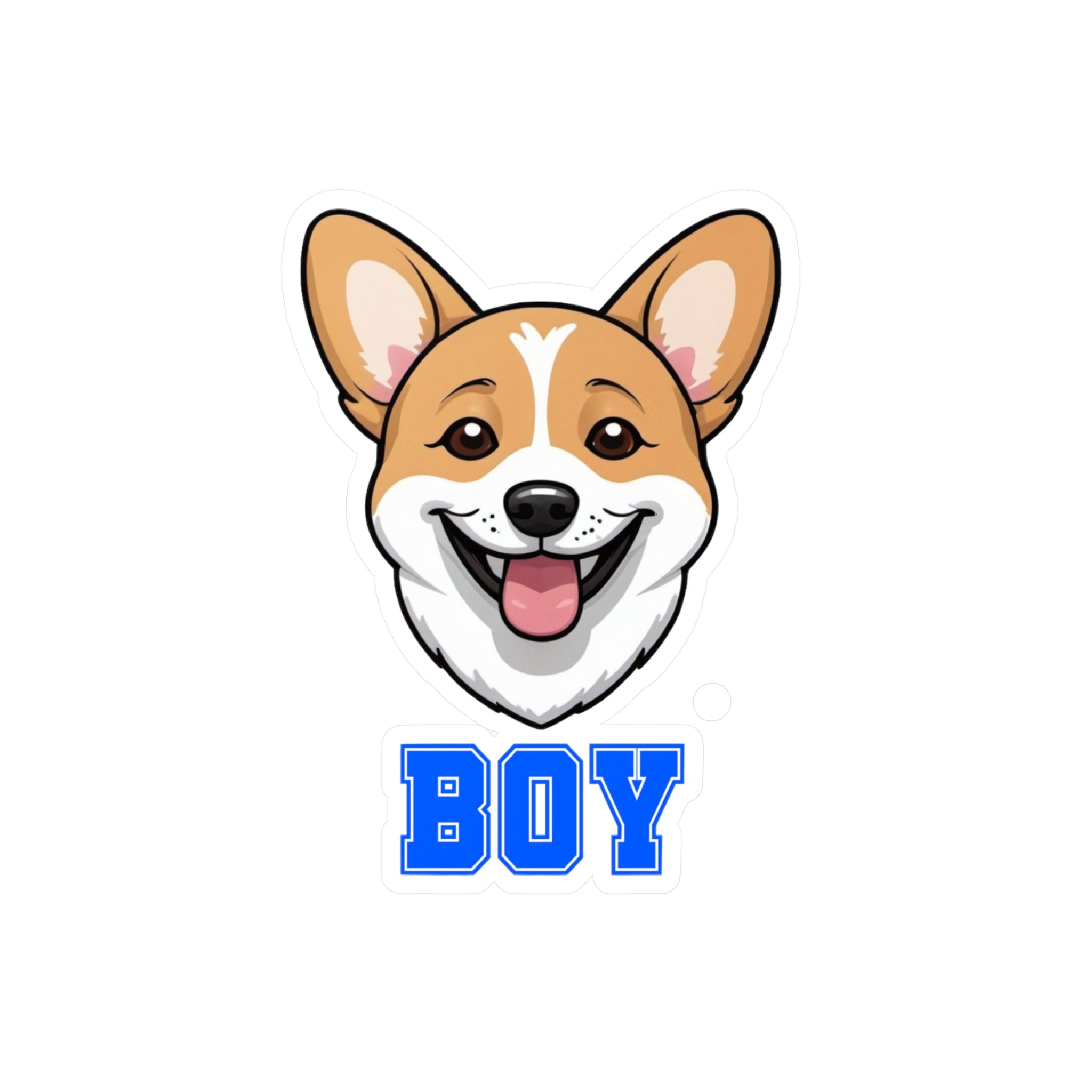 Corgi Boy Vinyl Decals