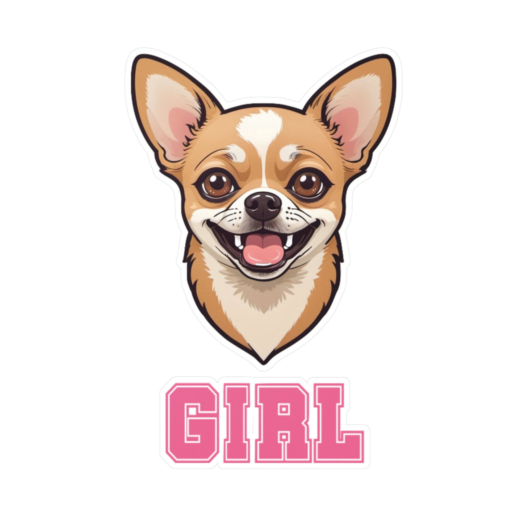 Chihuahua Girl Vinyl Decals