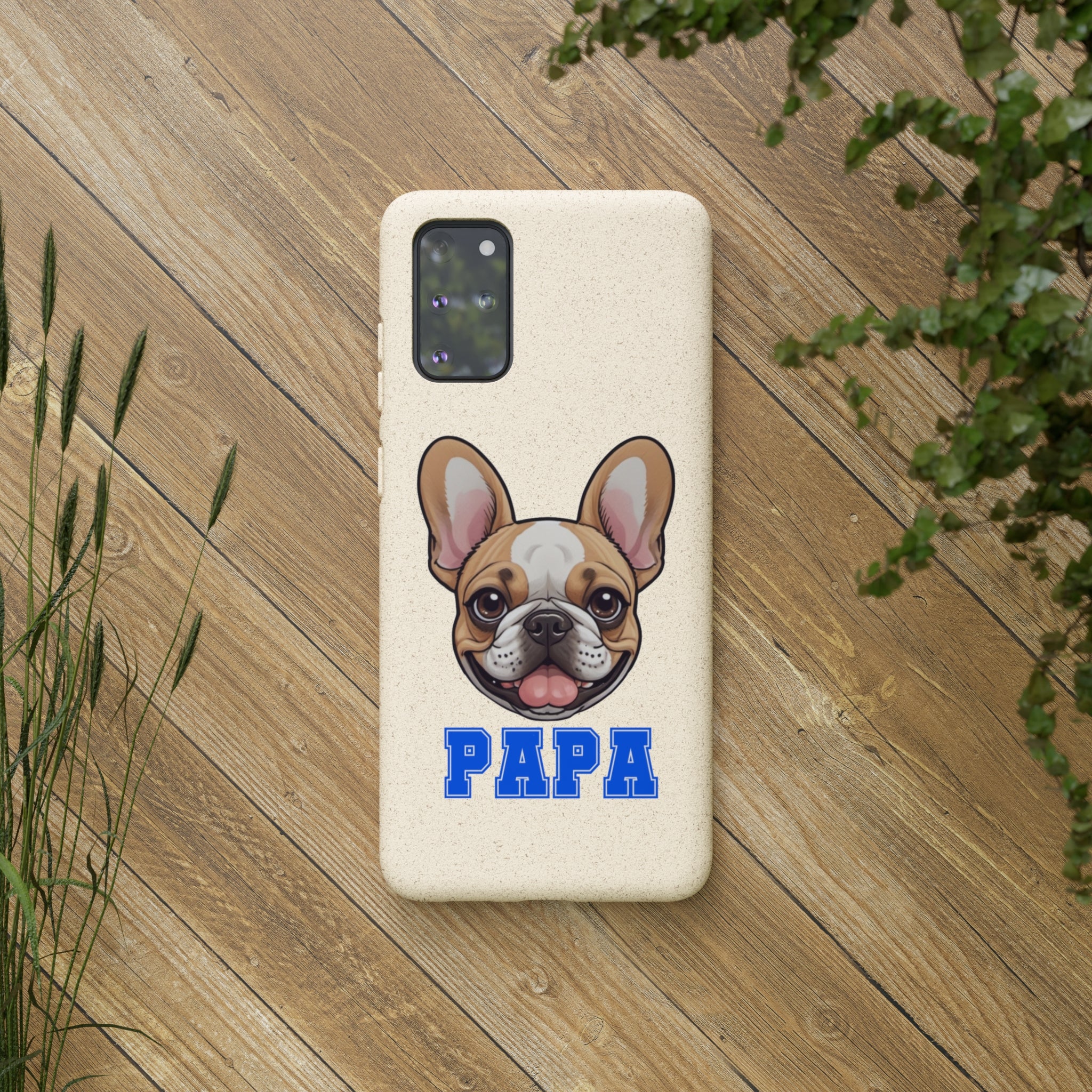 Biodegradable  Frenchie Papa Cases