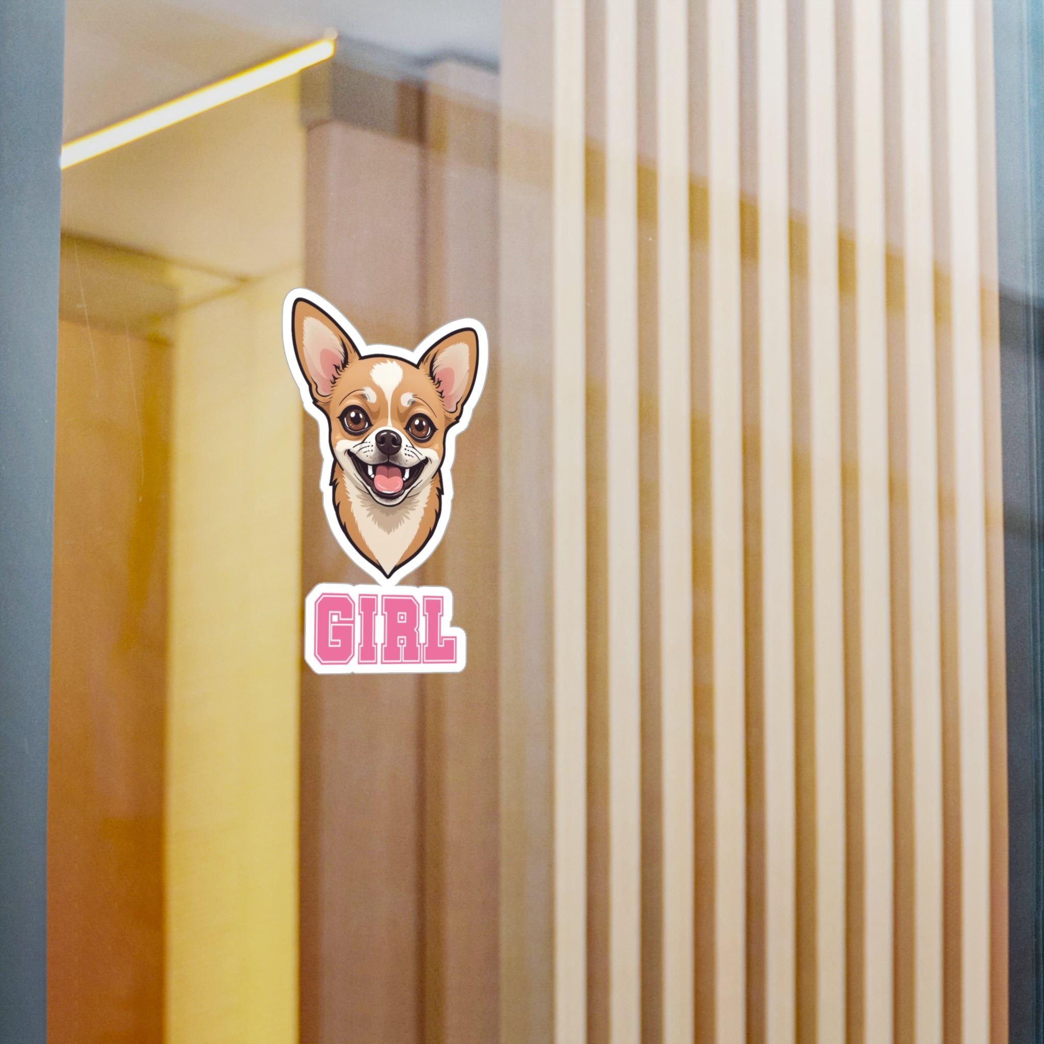 Chihuahua Girl Vinyl Decals