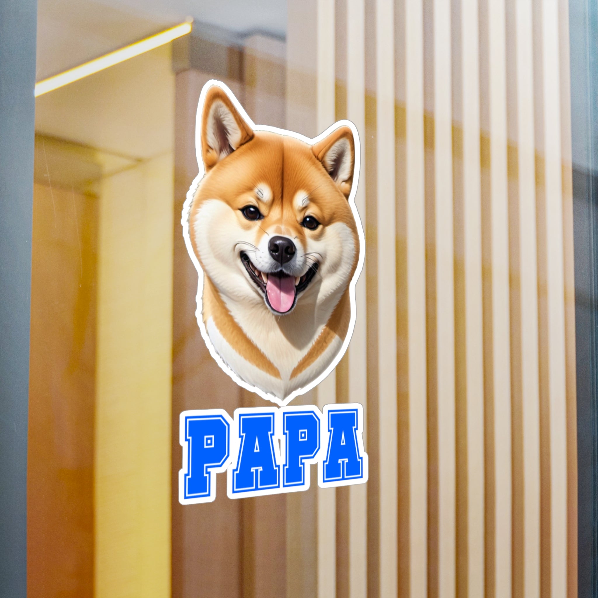 Shiba Inu Papa Vinyl Decals