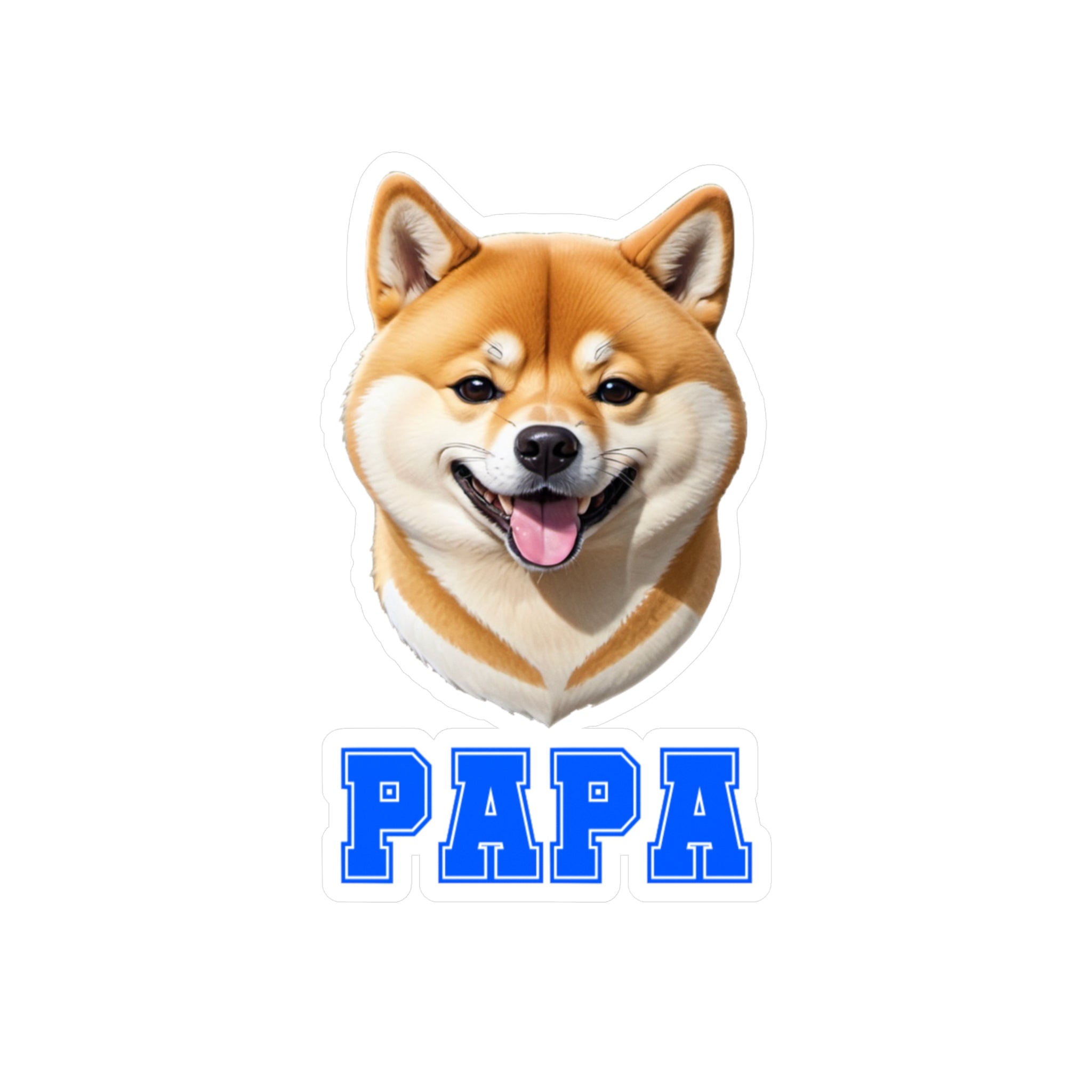 Shiba Inu Papa Vinyl Decals