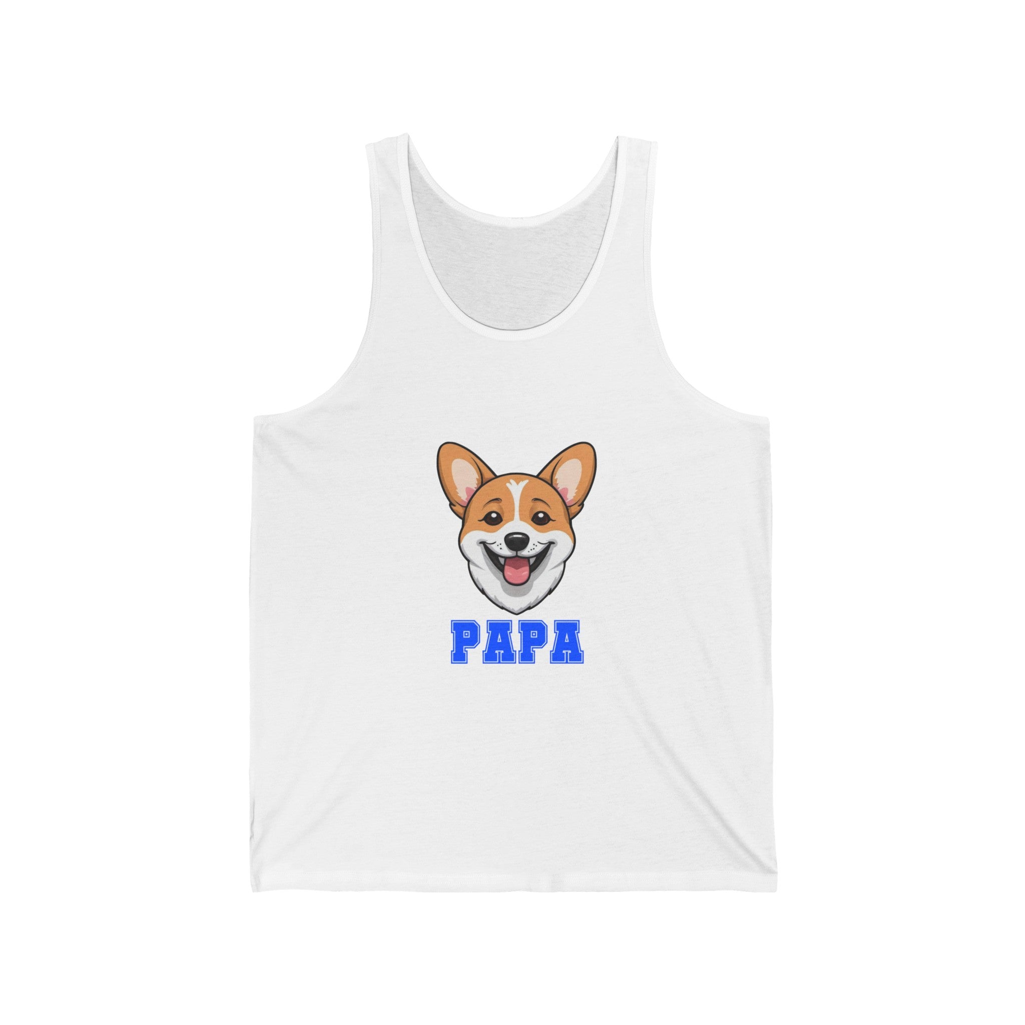 Corgi Papa Jersey Tank