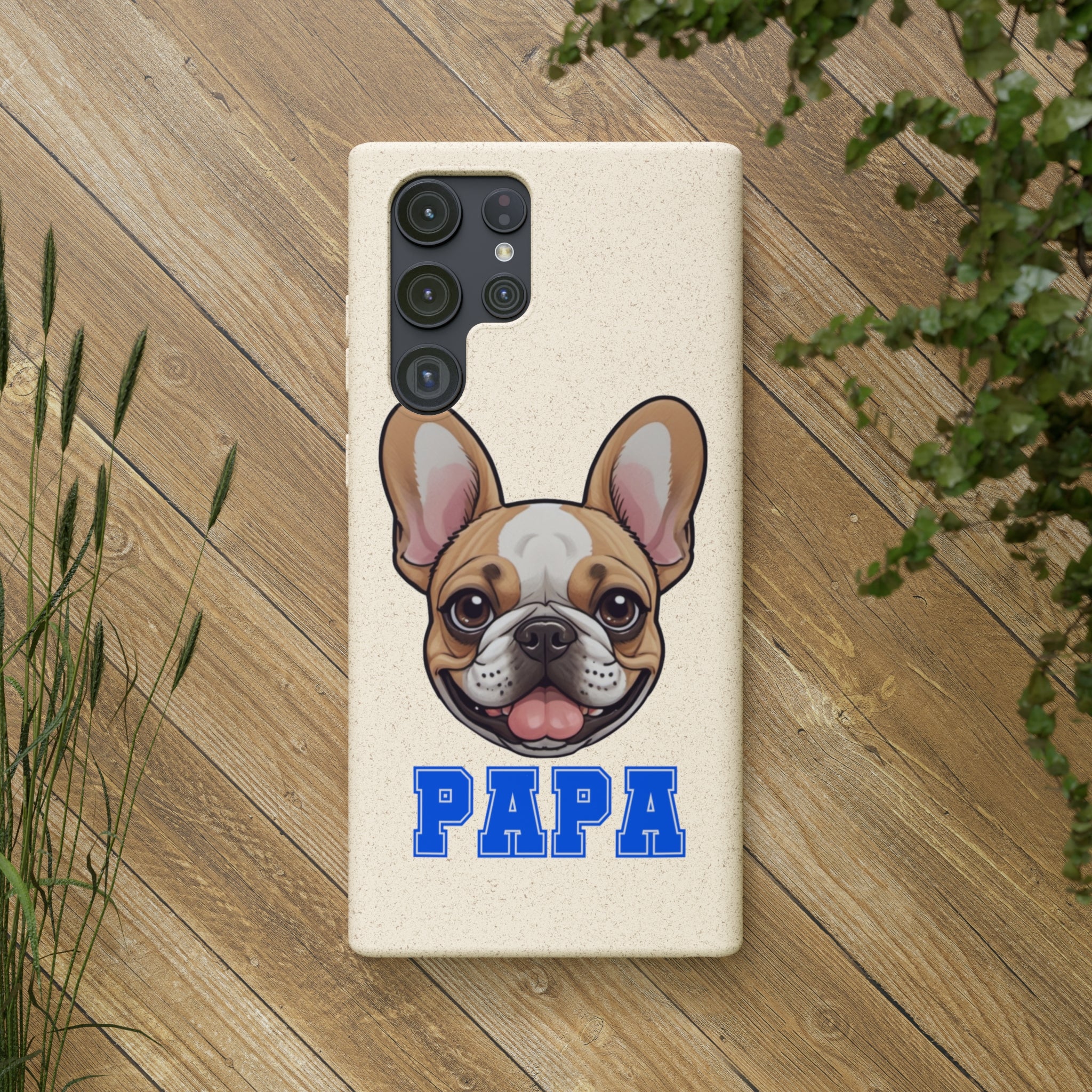 Biodegradable  Frenchie Papa Cases