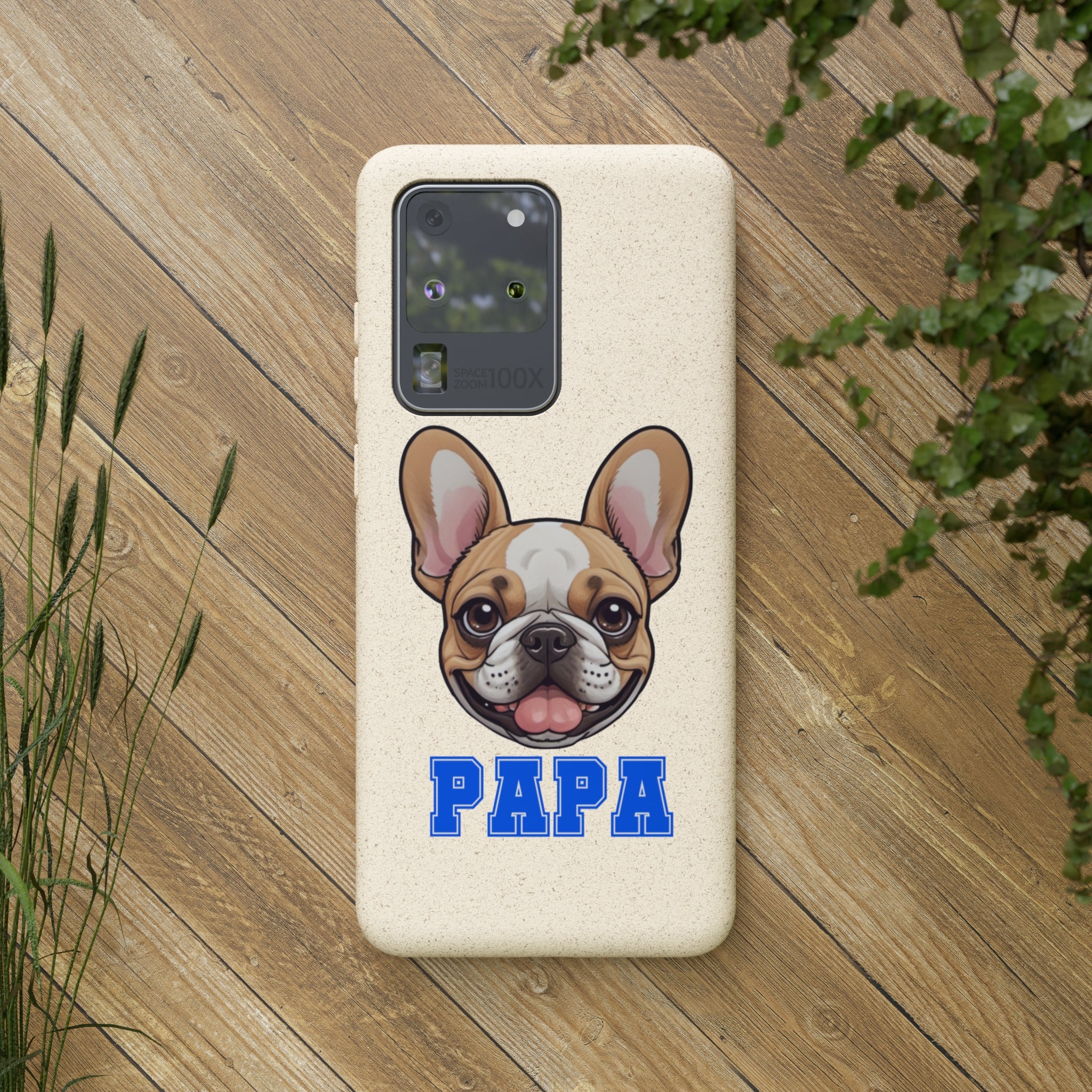 Biodegradable  Frenchie Papa Cases