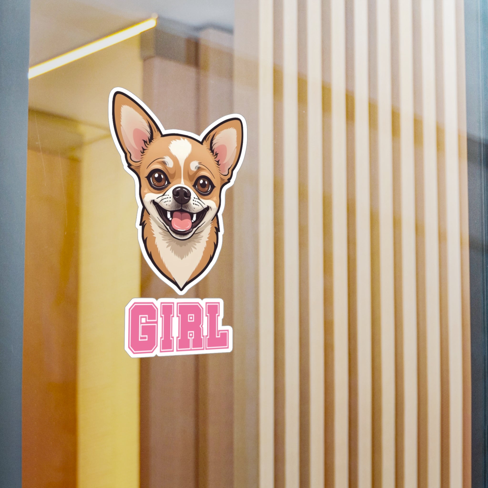 Chihuahua Girl Vinyl Decals