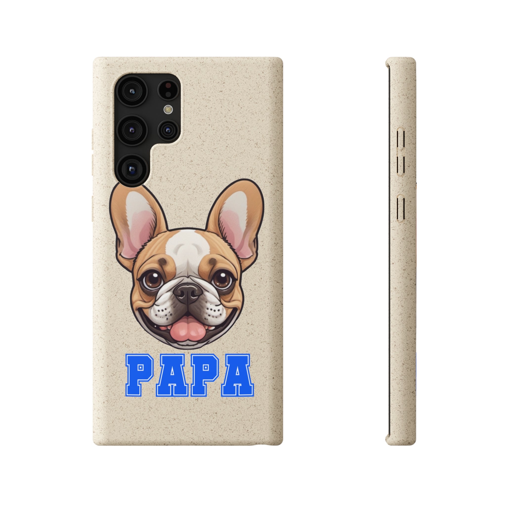 Biodegradable  Frenchie Papa Cases