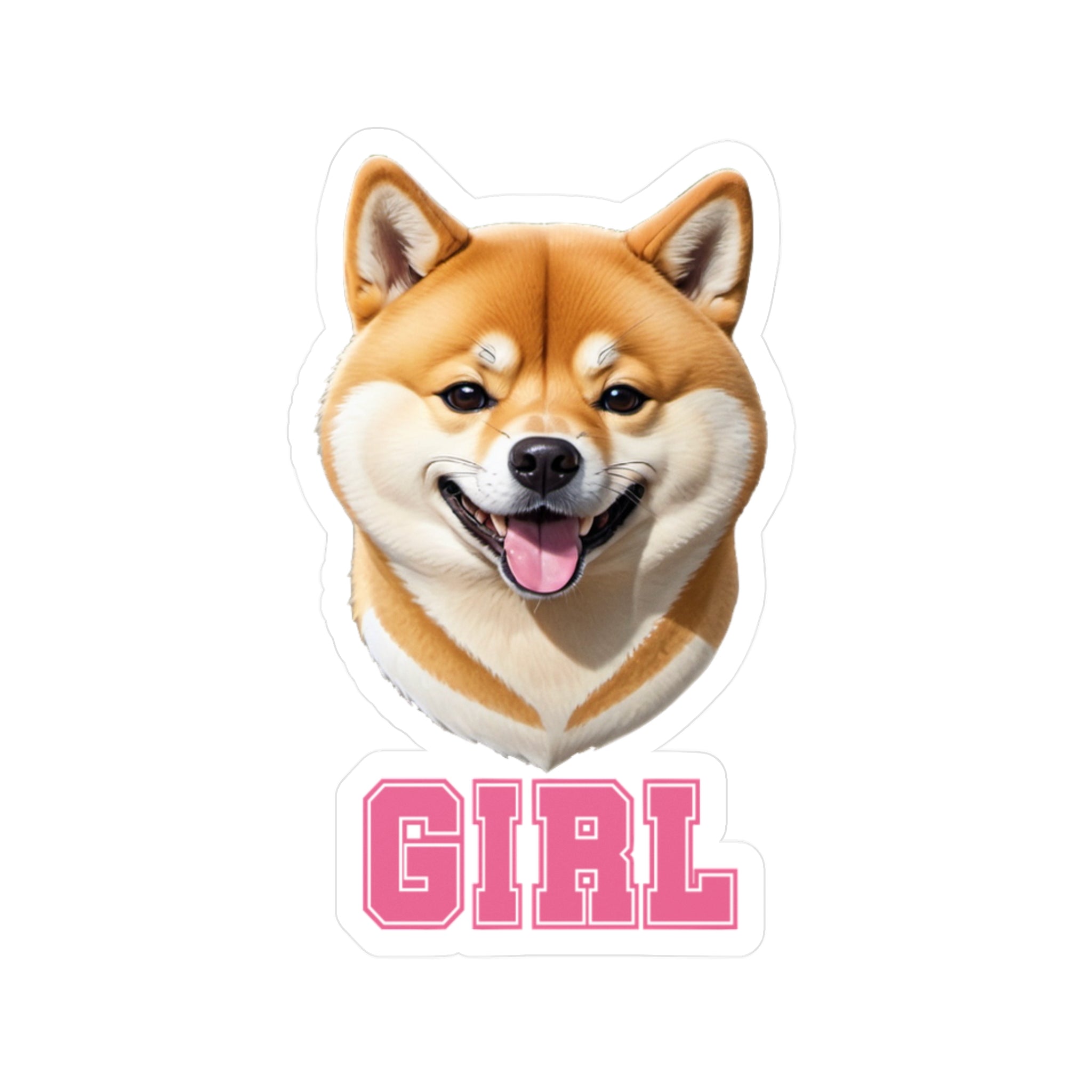 Shiba Inu Girl Vinyl Decals