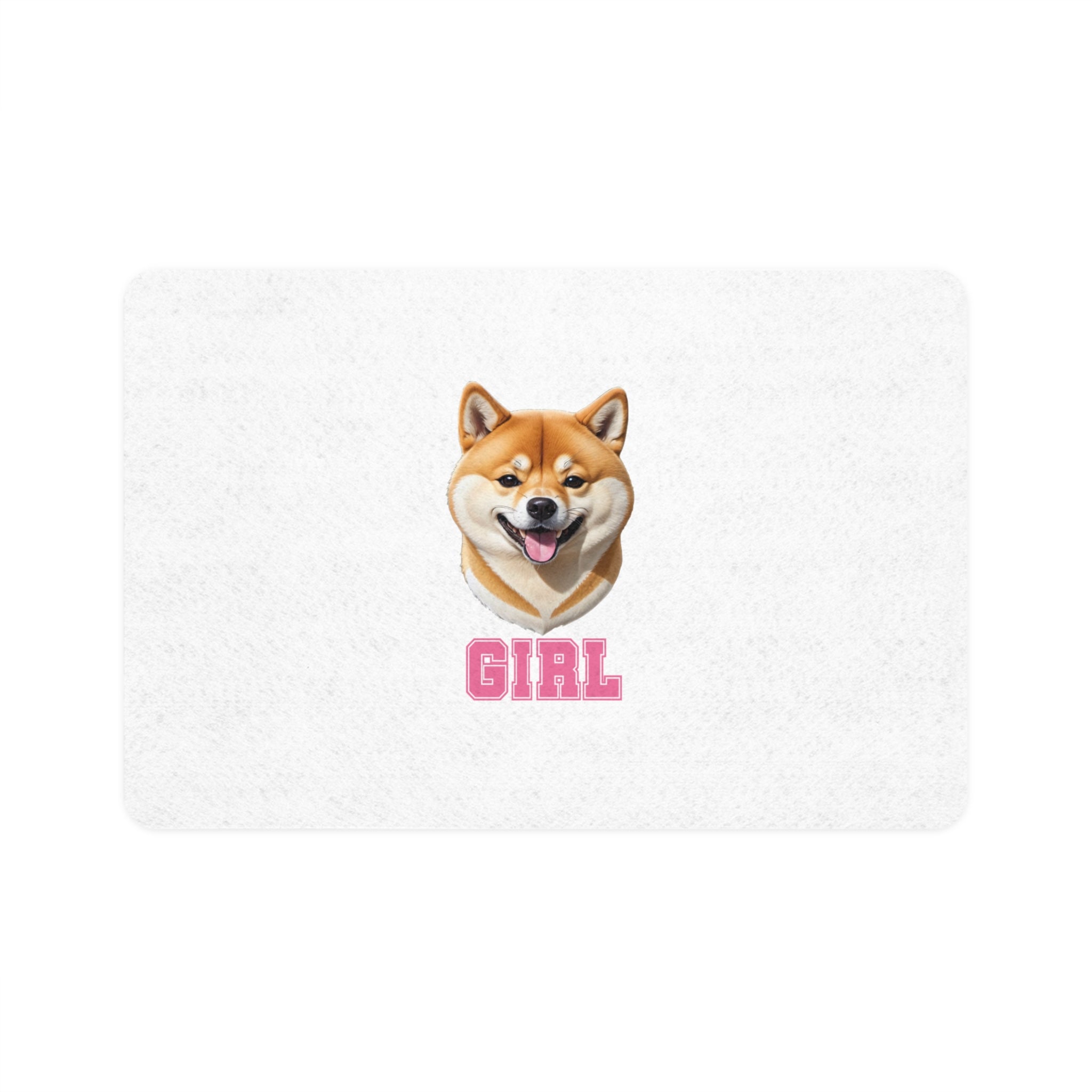 Shiba Inu Girl Food Mat (12x18)