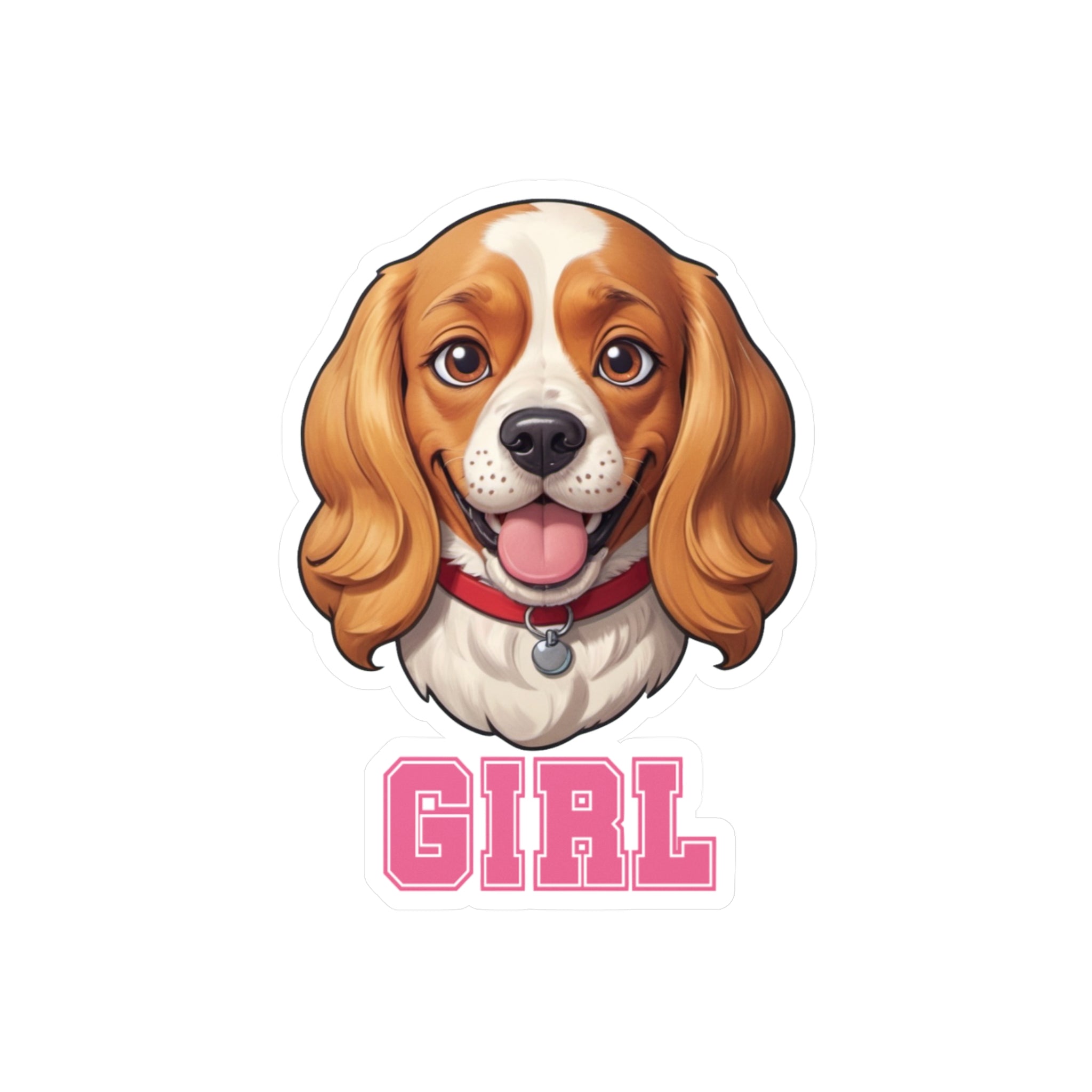 Cavalier - Cocker Girl Vinyl Decals