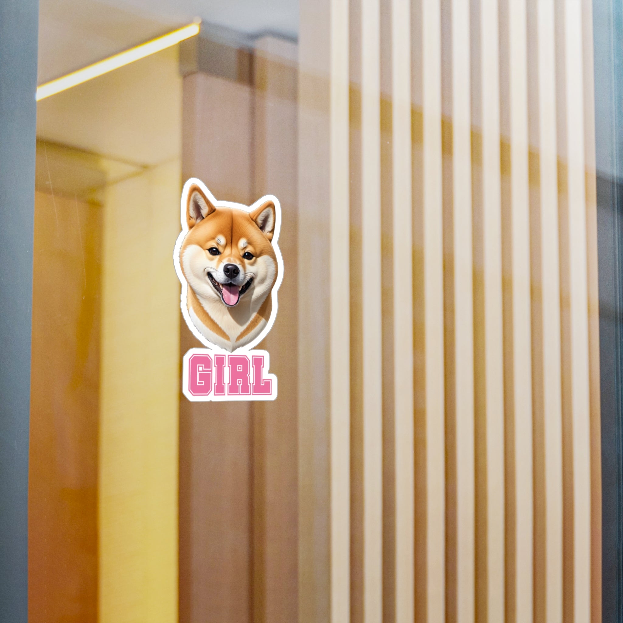 Shiba Inu Girl Vinyl Decals