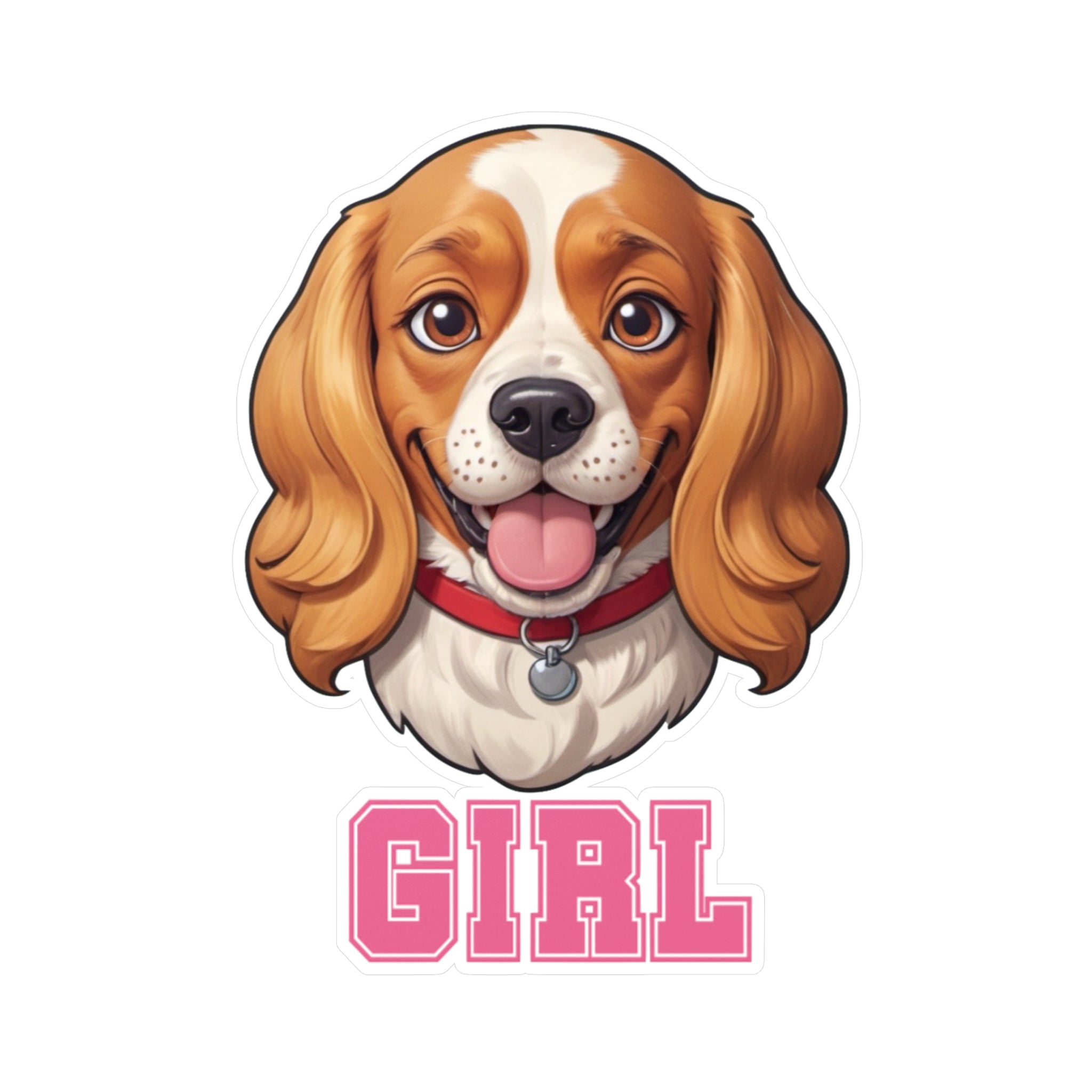 Cavalier - Cocker Girl Vinyl Decals