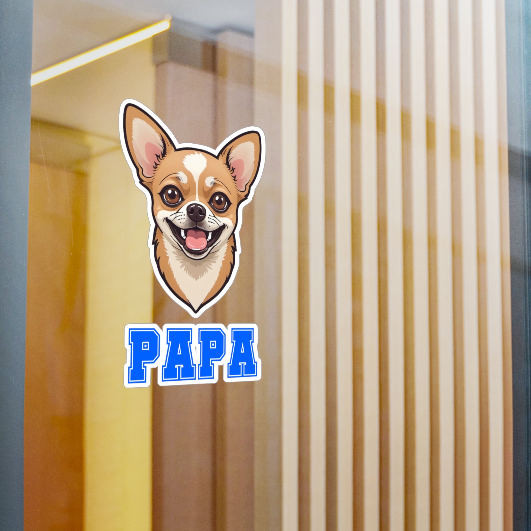 Chihuahua Papa Vinyl Decals