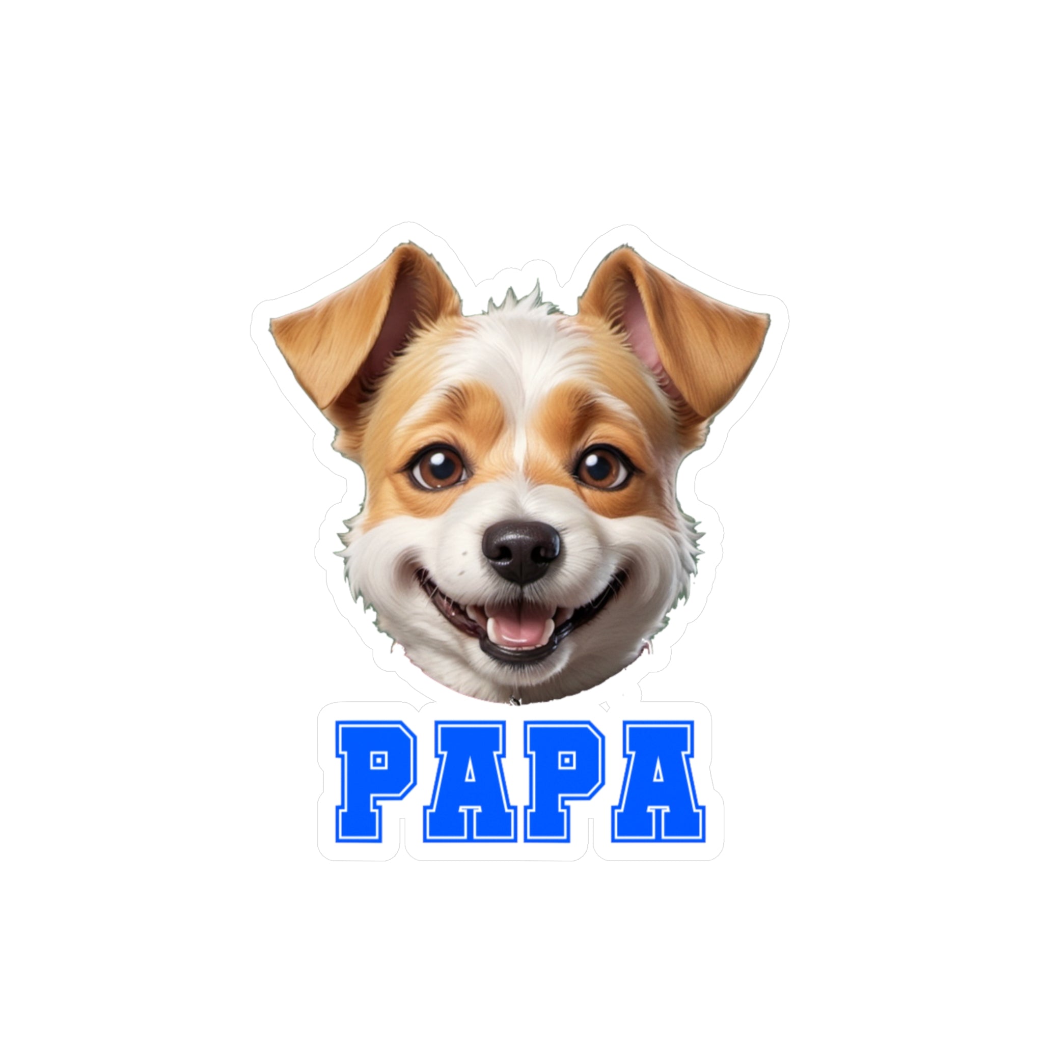 Terrier Papa Vinyl Decals