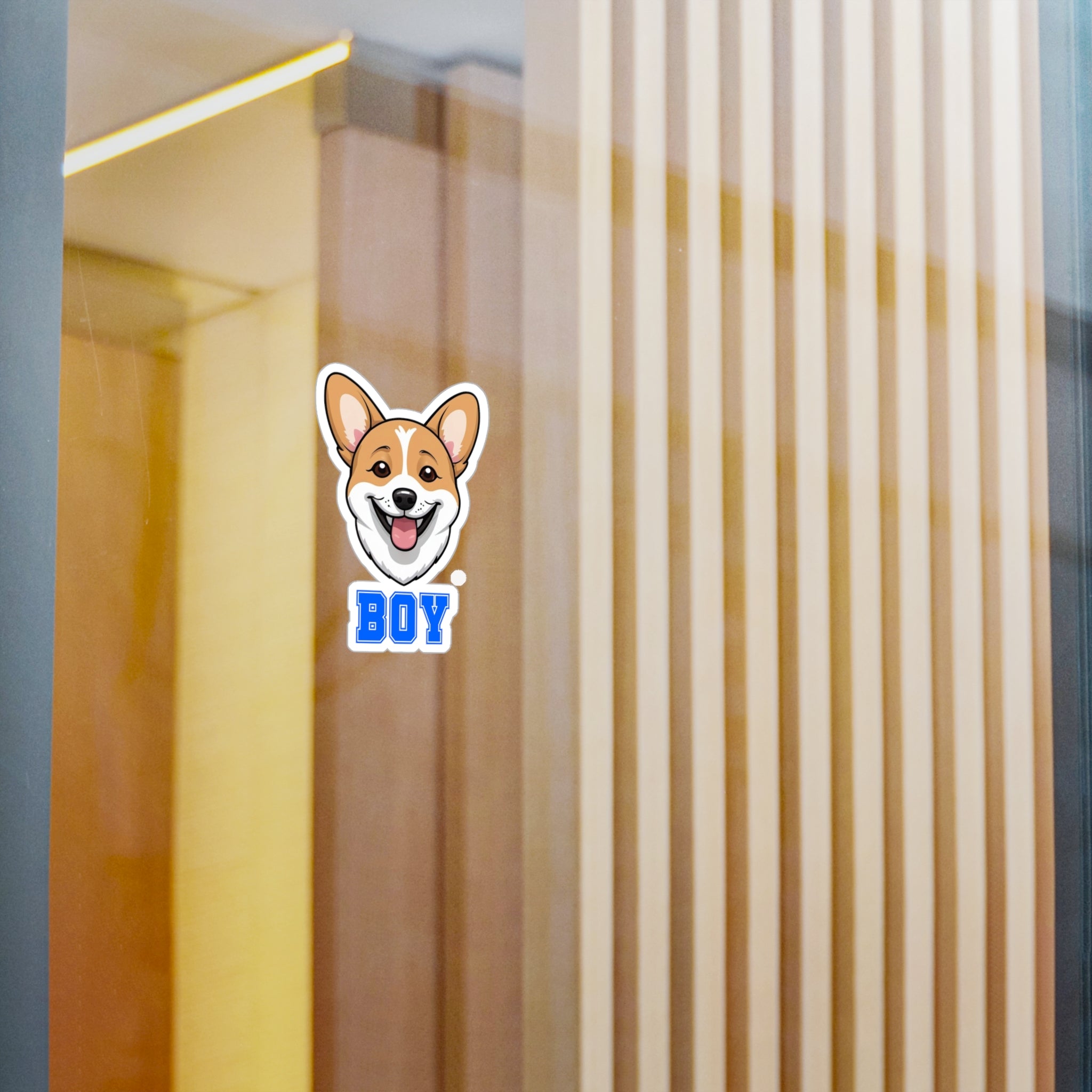 Corgi Boy Vinyl Decals