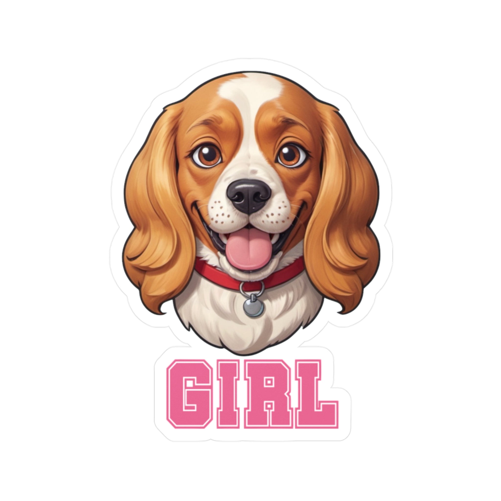 Cavalier - Cocker Girl Vinyl Decals