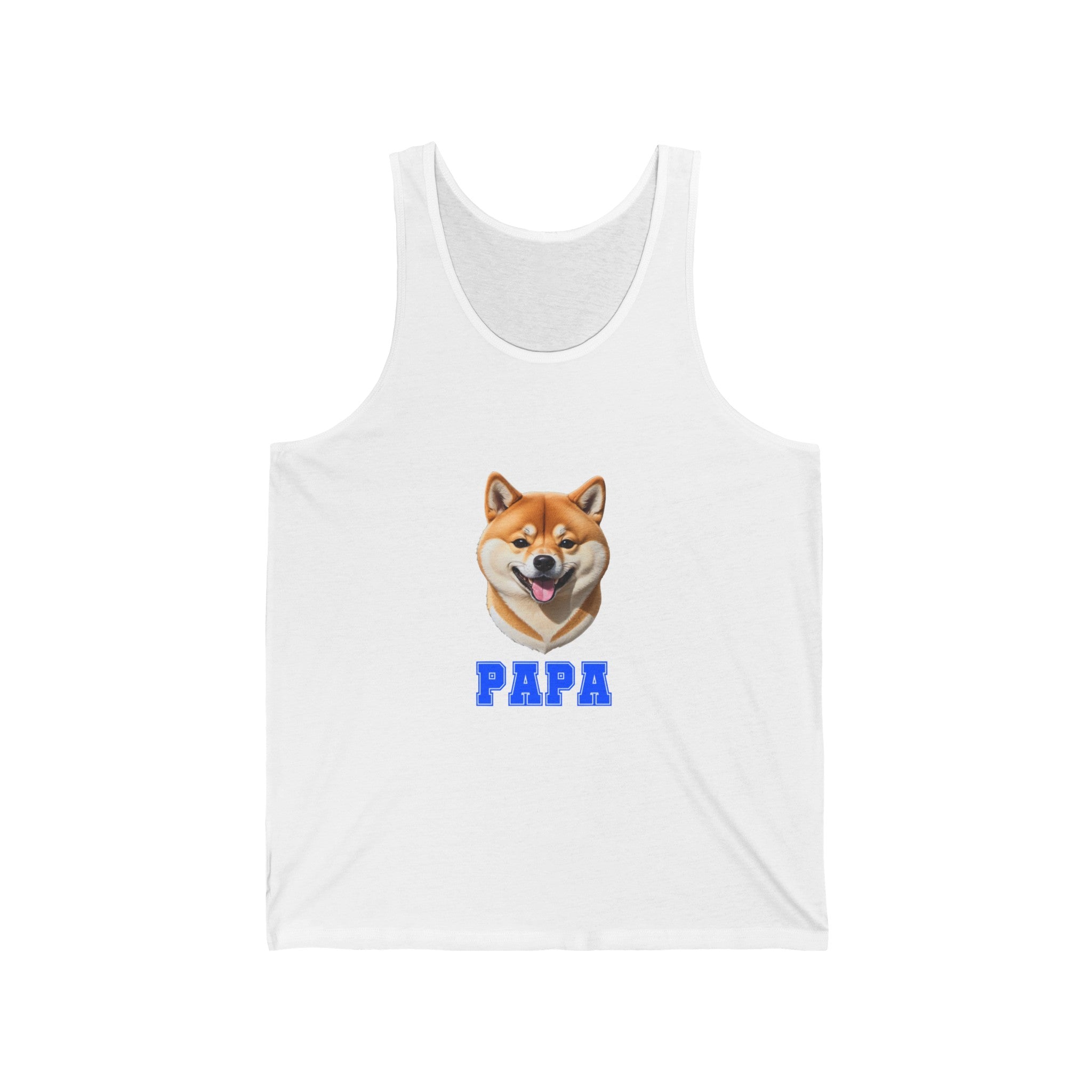 Shiba Inu Papa Jersey Tank