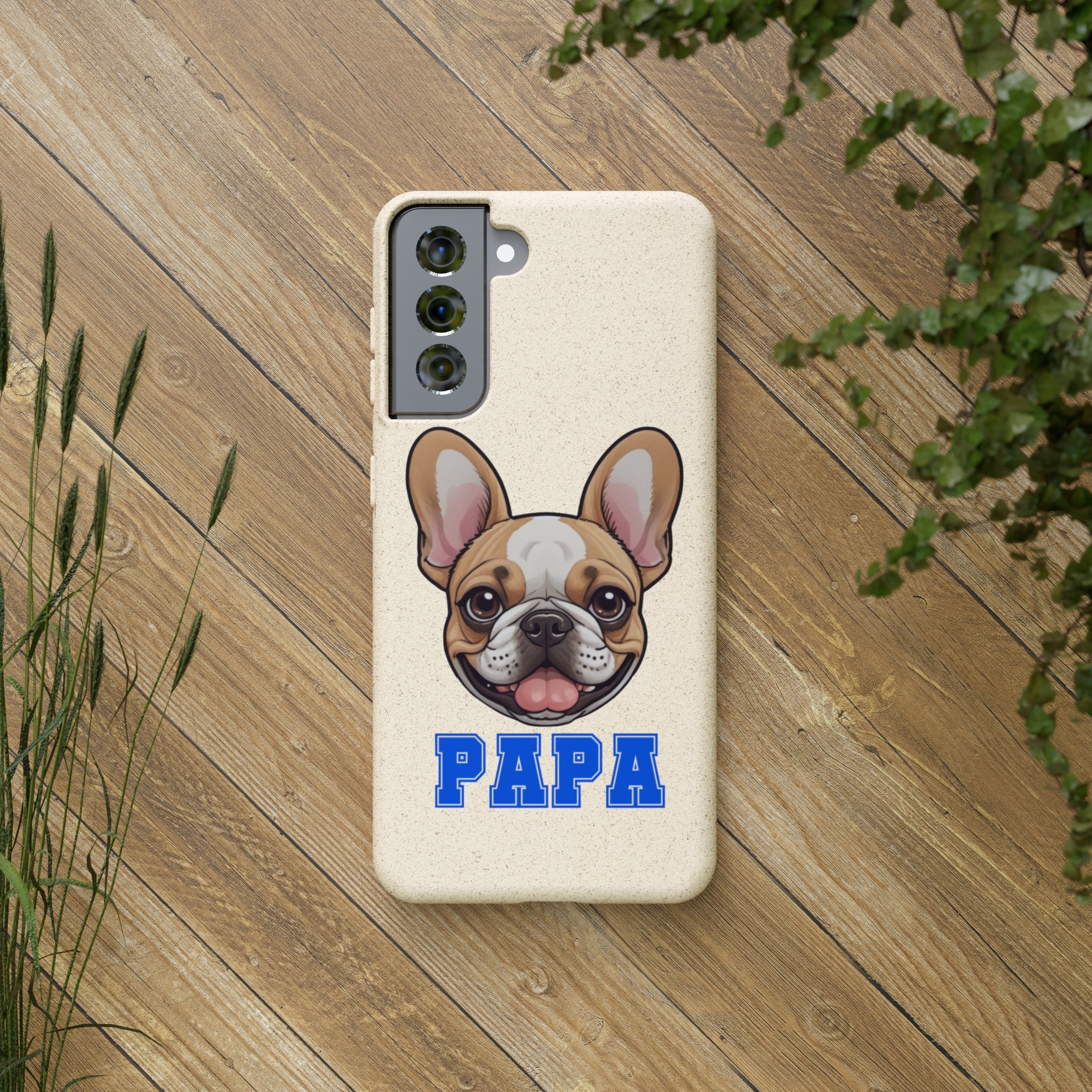 Biodegradable  Frenchie Papa Cases