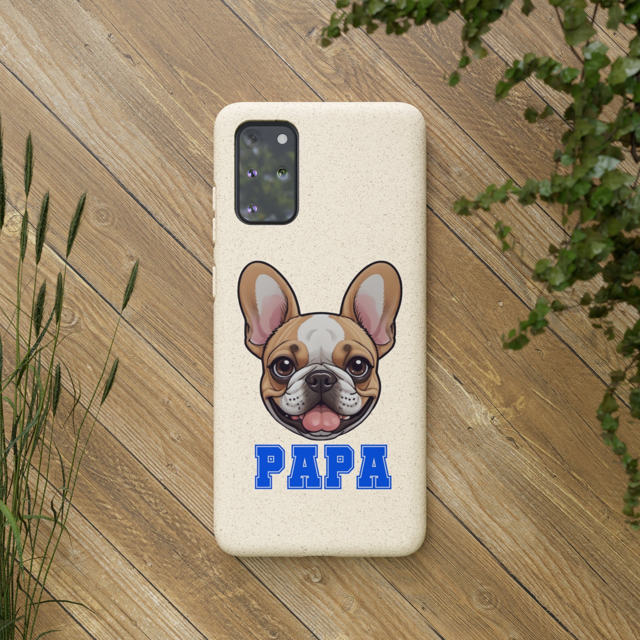 Biodegradable  Frenchie Papa Cases