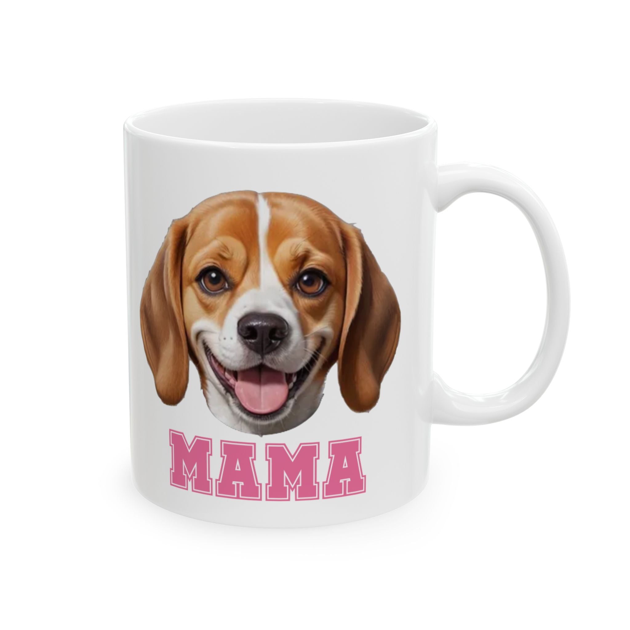 Beagle Mama Ceramic Mug, (11oz, 15oz)