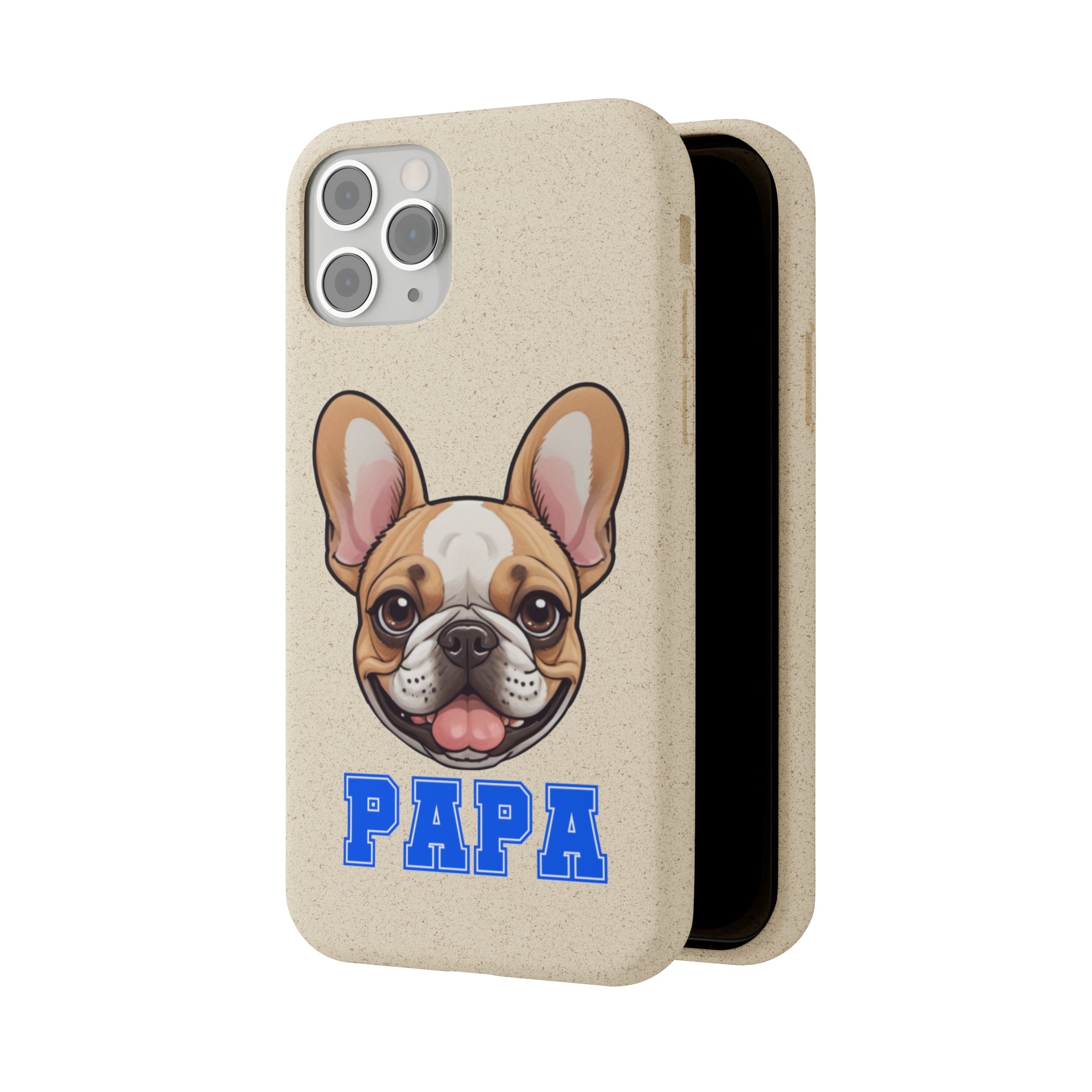 Biodegradable  Frenchie Papa Cases