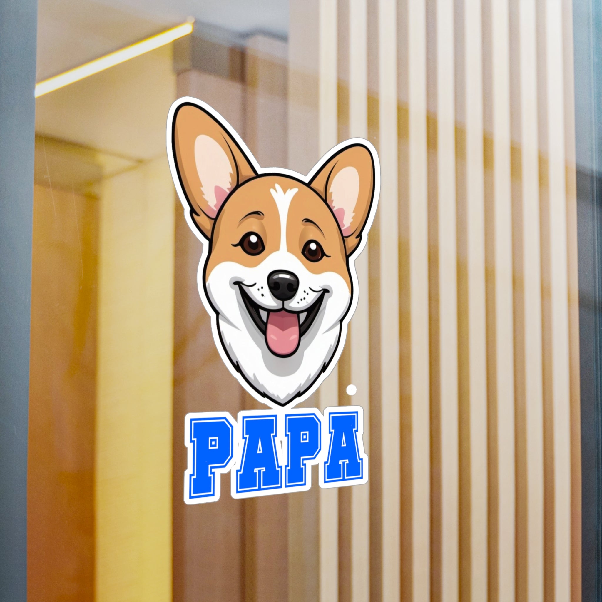 Corgi Papa Vinyl Decals