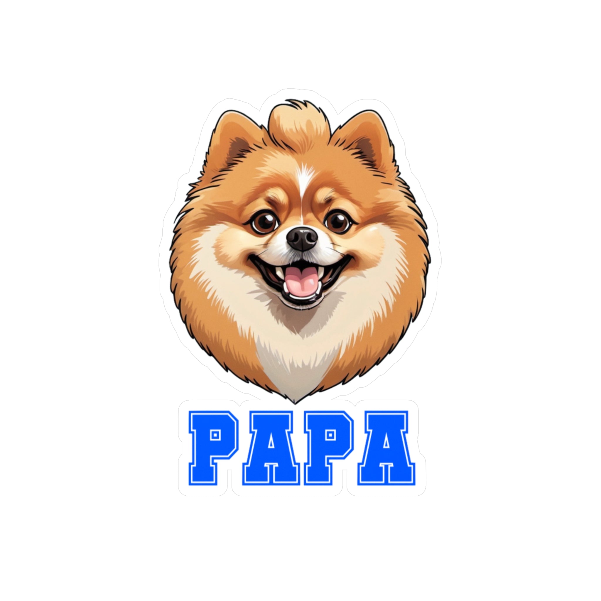 Pomeranian Papa Vinyl Decals