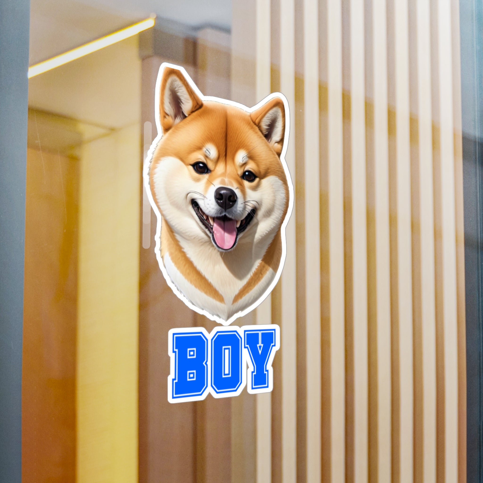 Shiba Inu Boy Vinyl Decals