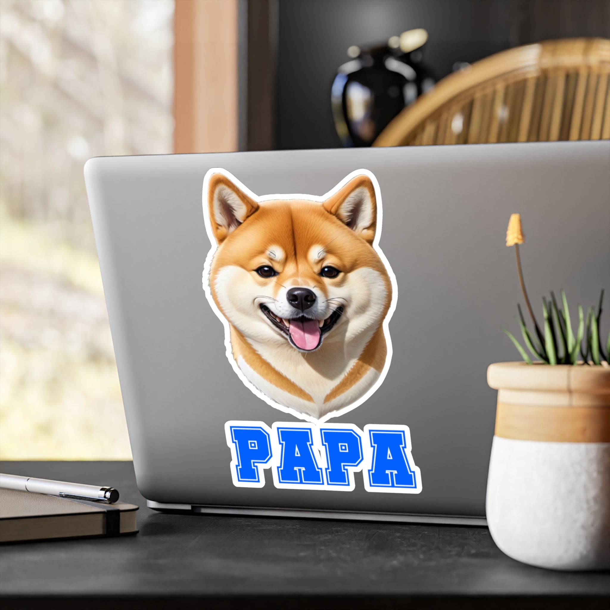 Shiba Inu Papa Vinyl Decals