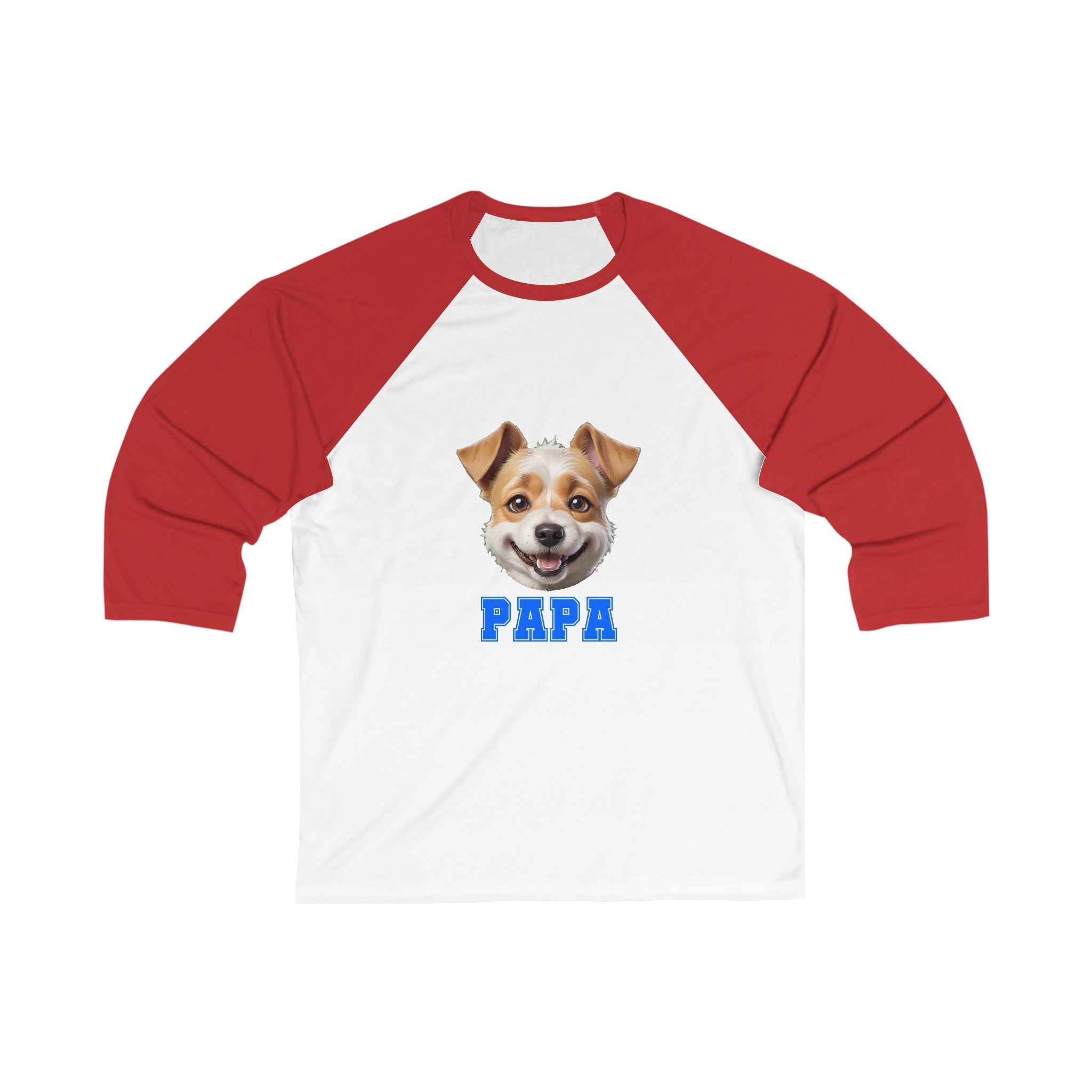 Terrier Papa 3\4 Sleeve Baseball Tee