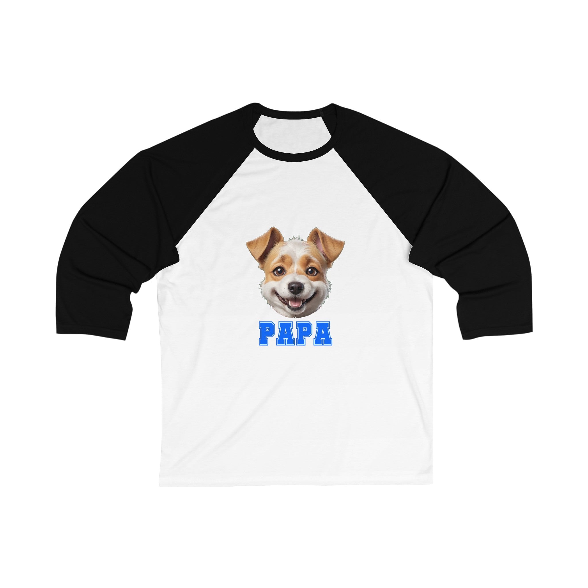 Terrier Papa 3\4 Sleeve Baseball Tee