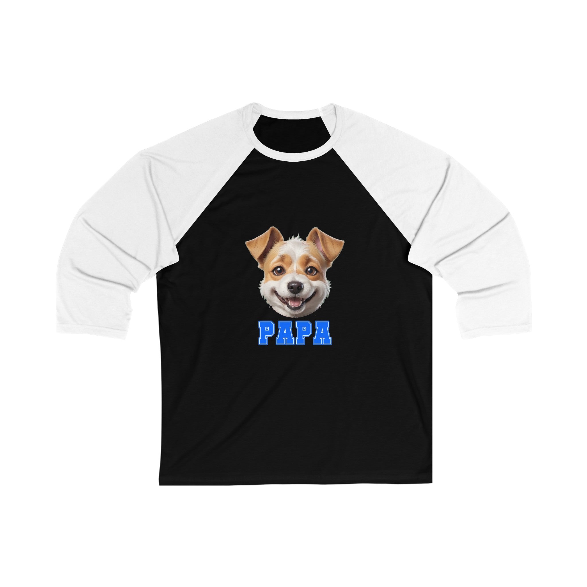 Terrier Papa 3\4 Sleeve Baseball Tee